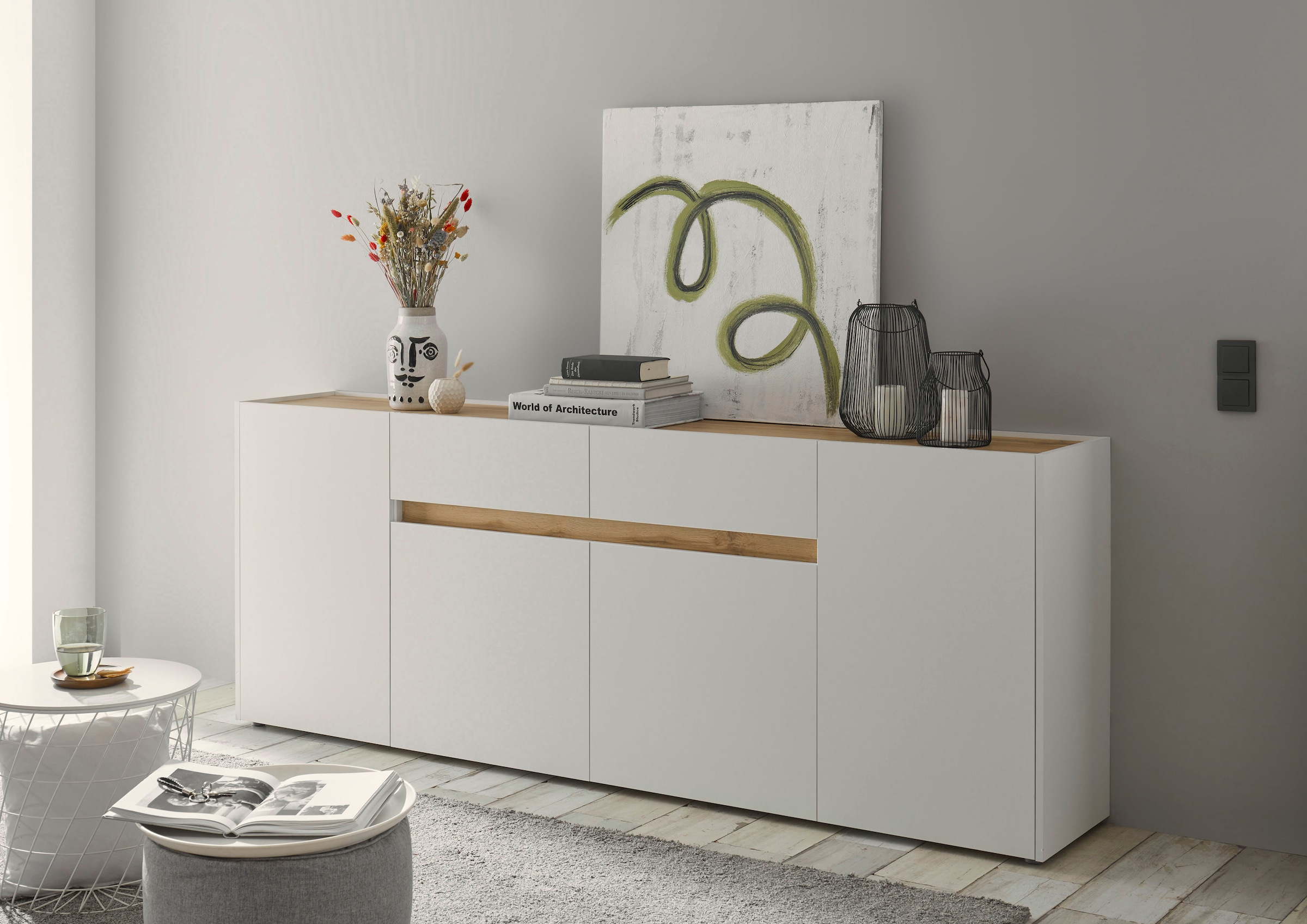 Home affaire Sideboard "City/Giron, moderner Schrank, Kommode, Stauraumschr günstig online kaufen