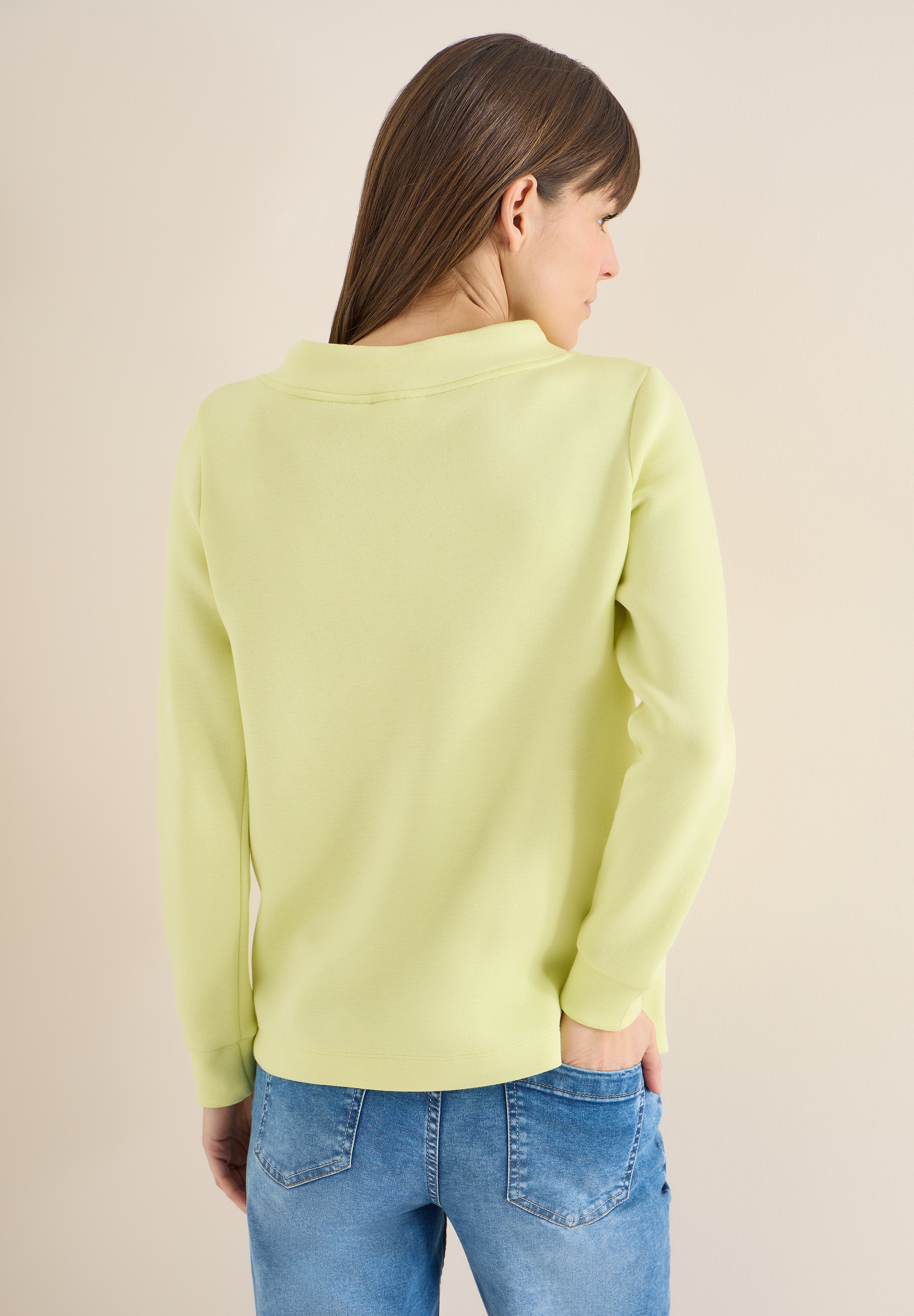 Cecil Langarmshirt im Melange Look günstig online kaufen