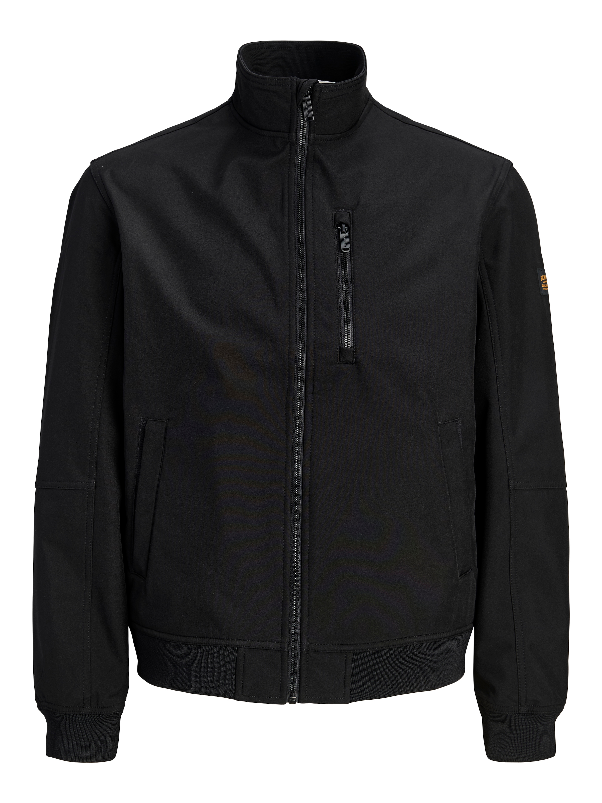 Jack & Jones Softshelljacke »JJELIAM SOFTSHELL BOMBER NOOS« Kunstfaser, regular fit