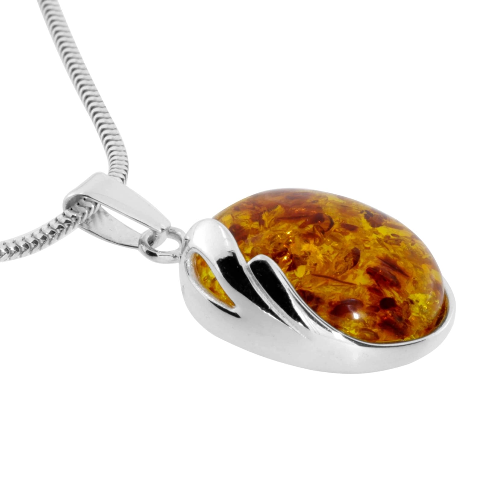 OSTSEE-SCHMUCK Kette mit Anhänger »- Melanie - Silber 925/000 - Bernstein«