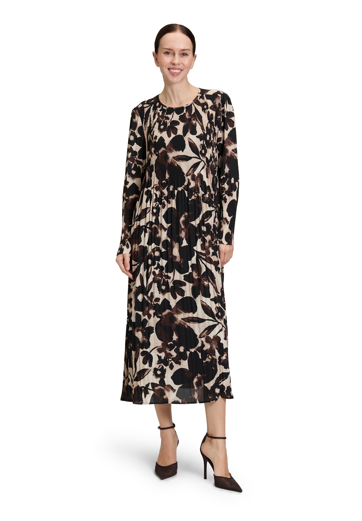 Betty Barclay Plisseekleid "Damen langarm" Ohne Tasche günstig online kaufen