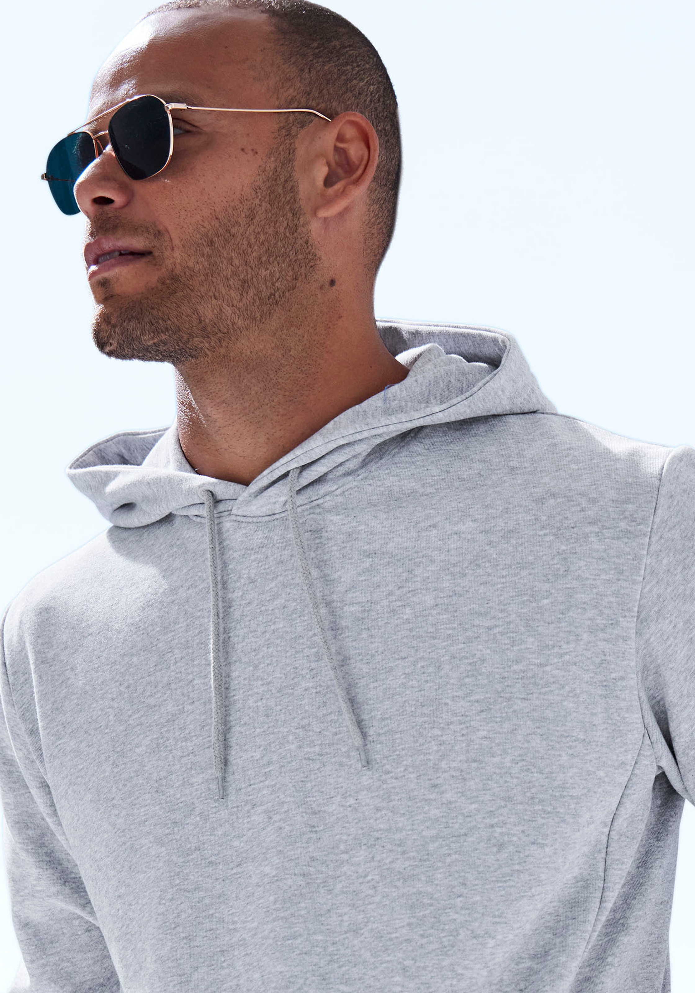 Thumbnail - John Devin Hoodie, Langarm, Sweatshirt mit Rundhals und Kapuze, Baumwollmischung