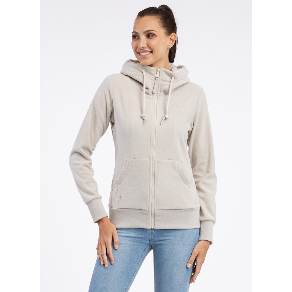 Ragwear Sweatjacke »NESKA FLEECE ZIP«, mit Kapuze und Kordelzug, praktische Eingrifftaschen