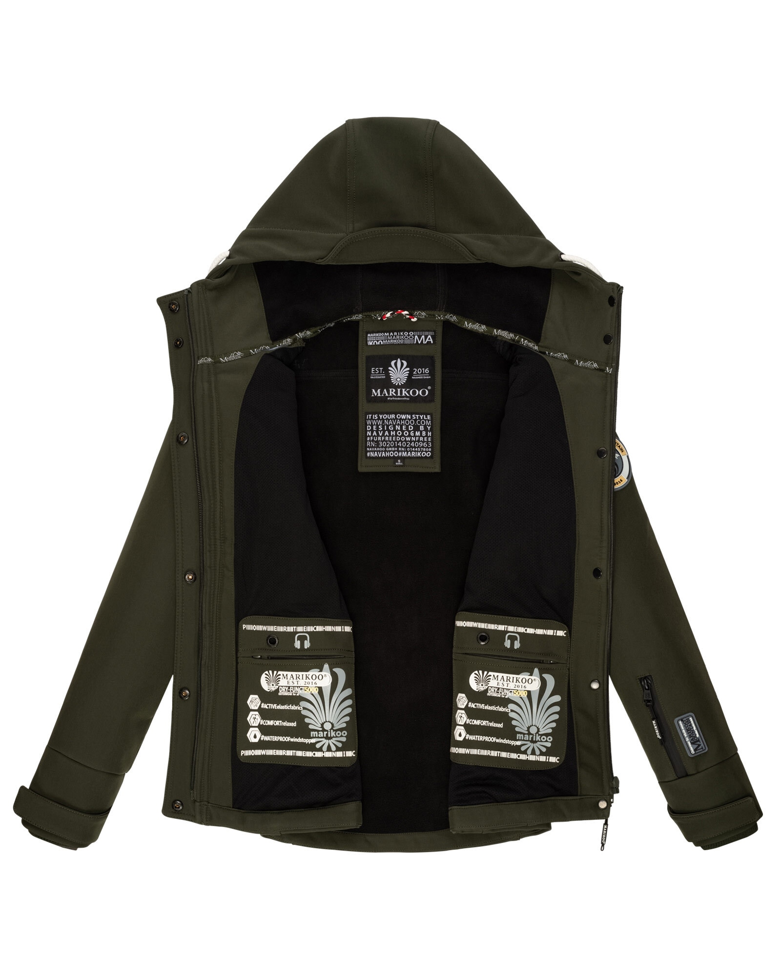Marikoo Softshelljacke »Kleine Zicke«, sportliche Funktionsjacke