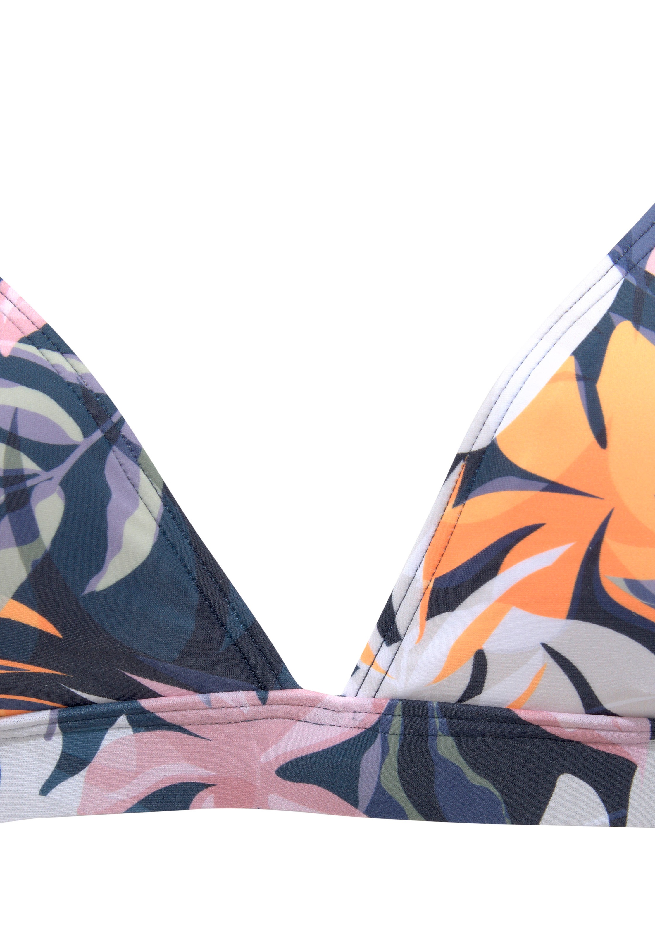 Thumbnail - LASCANA ACTIVE Triangel-Bikini-Top "Wave" mit bunten Blättern bedruckt