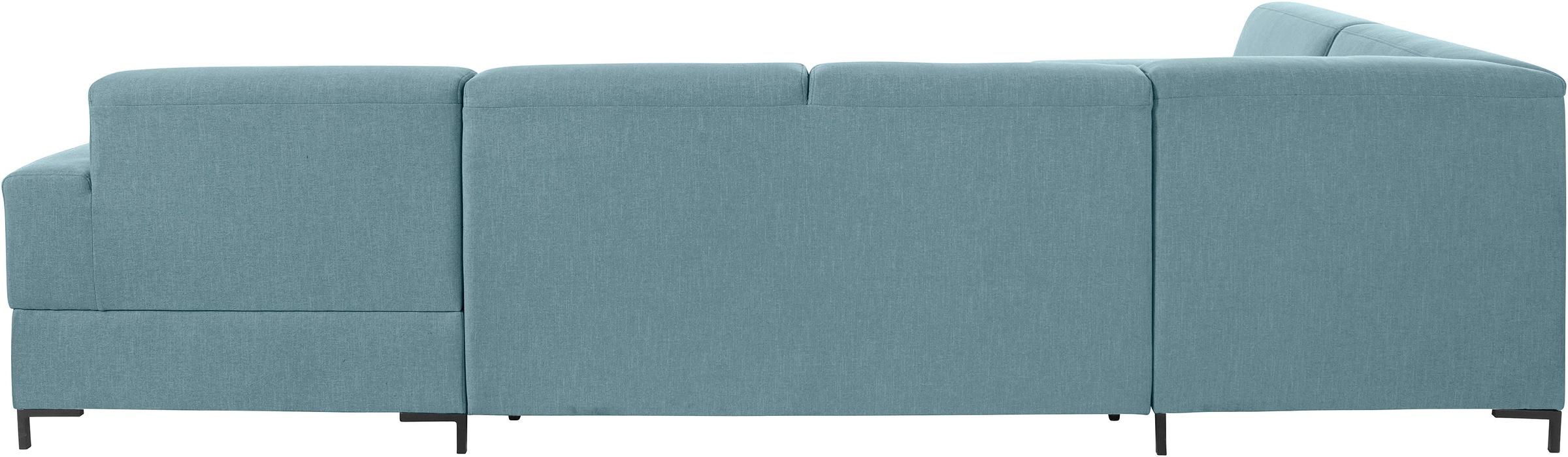 OTTO products Wohnlandschaft »Grazzo U-Form«, hochwertige Stoffe aus recyceltem Material, Steppung im Sitzbereich