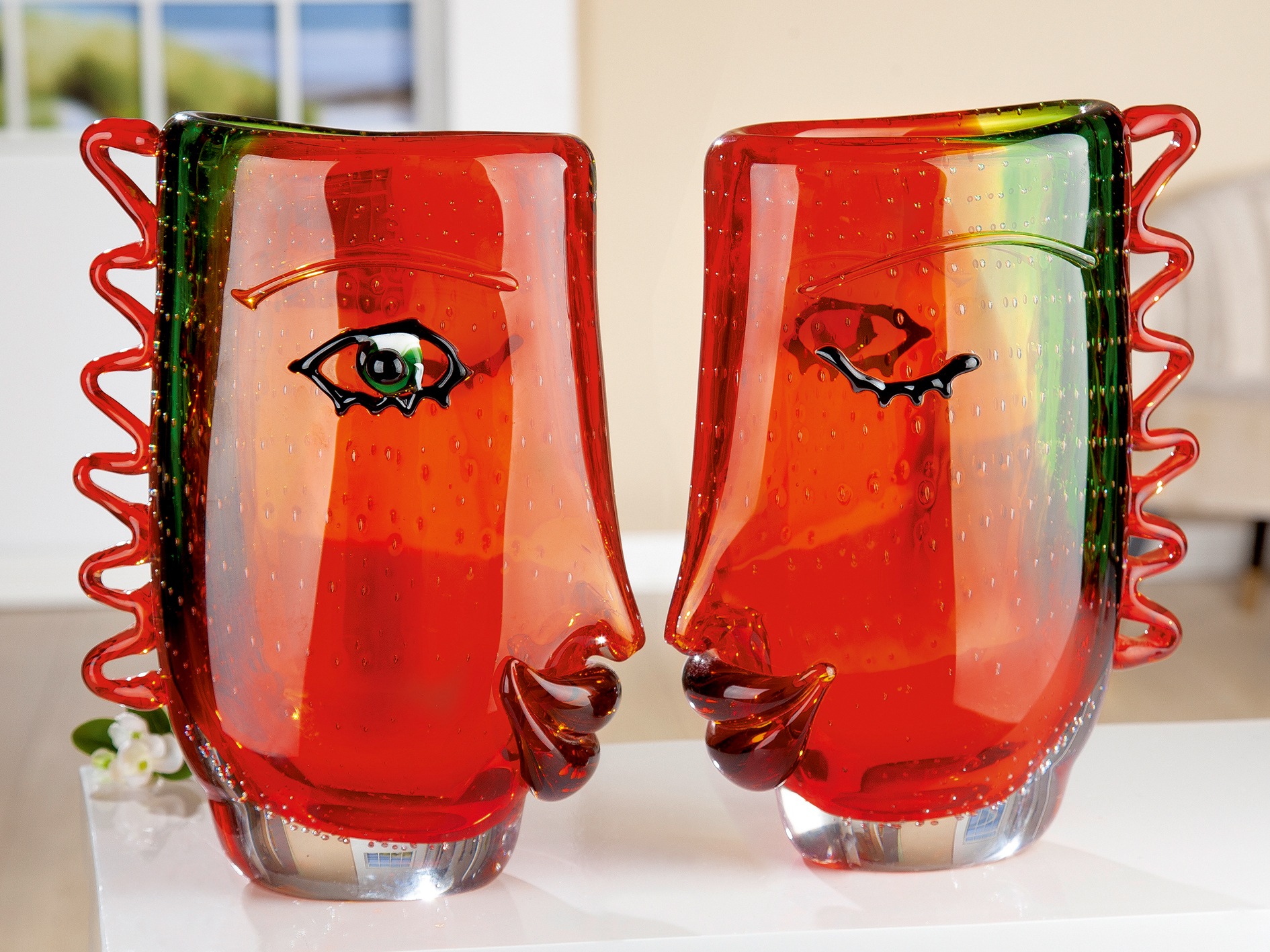 GILDE GLAS art Tischvase »Visuale« aus Glas