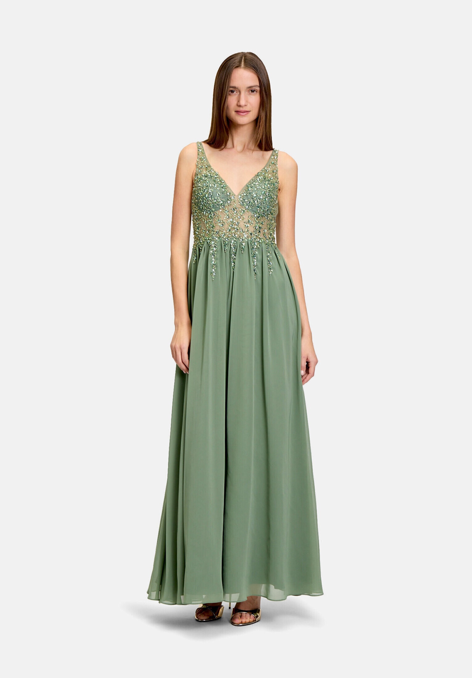 Vera Mont Abendkleid "Damen mit Stickerei" Ohne Tasche Glitzersteine