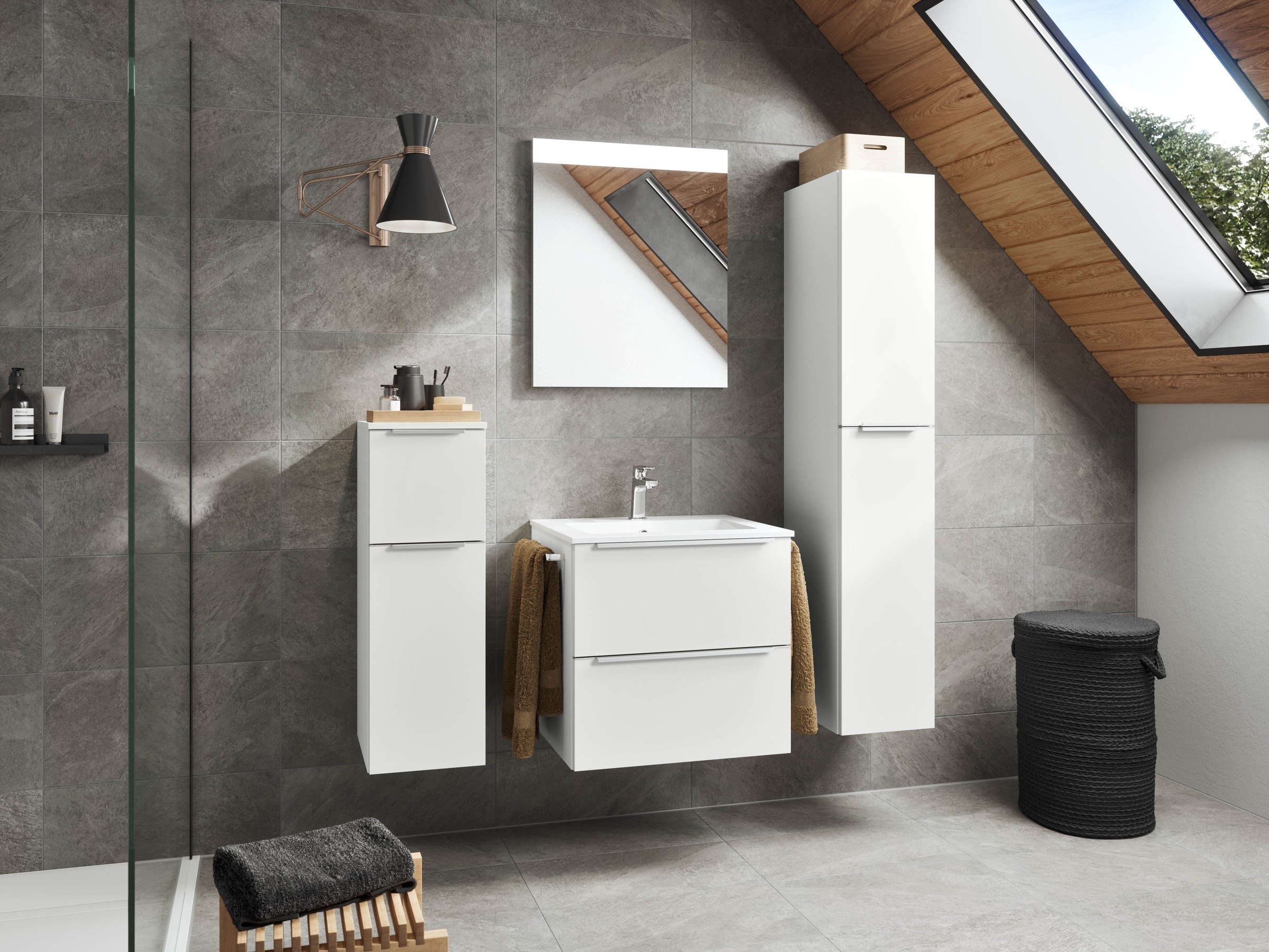 nobilia Badmöbel-Set "Levere" vormontiert, mit Soft-Close, 2 Stk. tlg. günstig online kaufen