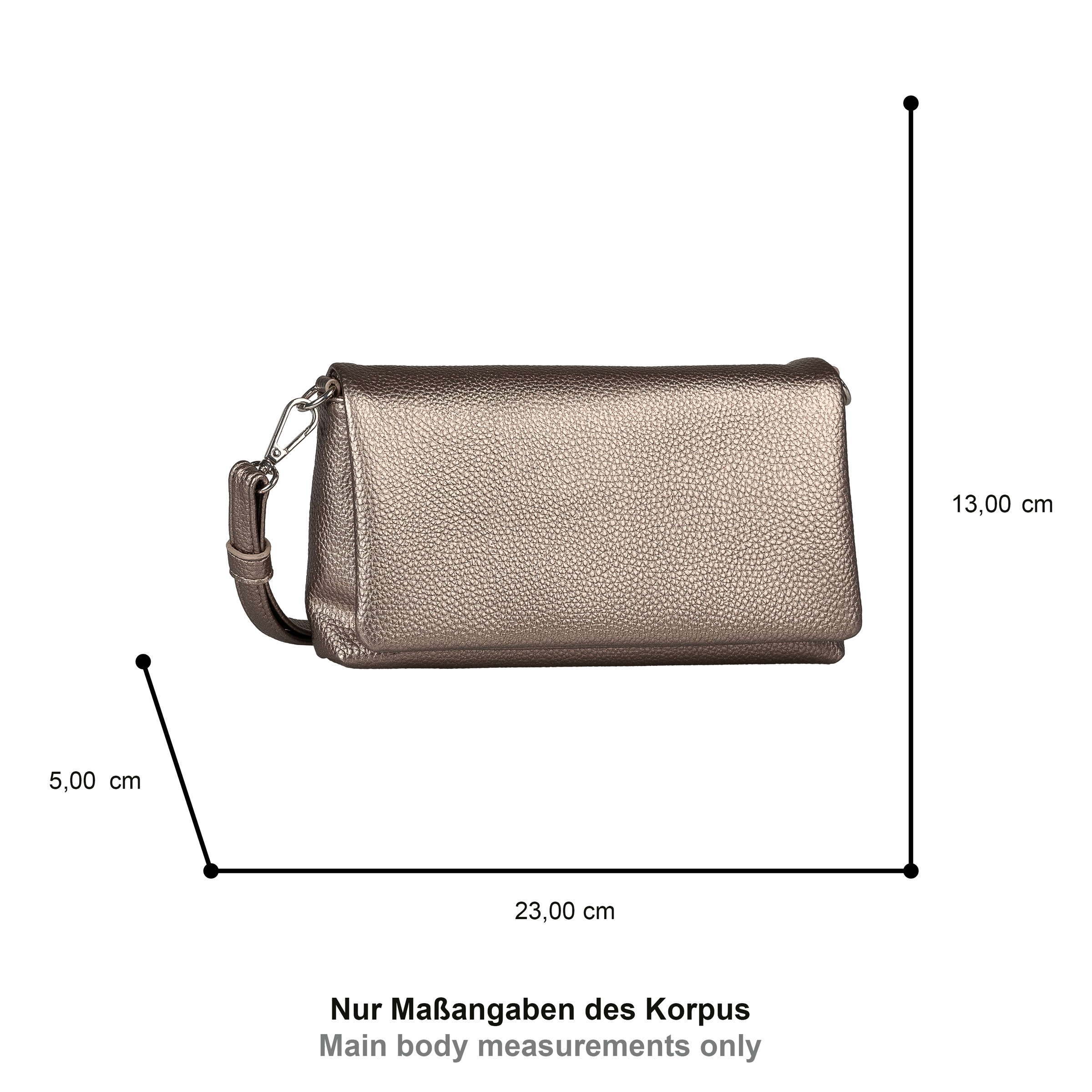TOM TAILOR Abendtasche »Xia« klares Design mit Logoprägung und fließender Silhouette in Lederoptik