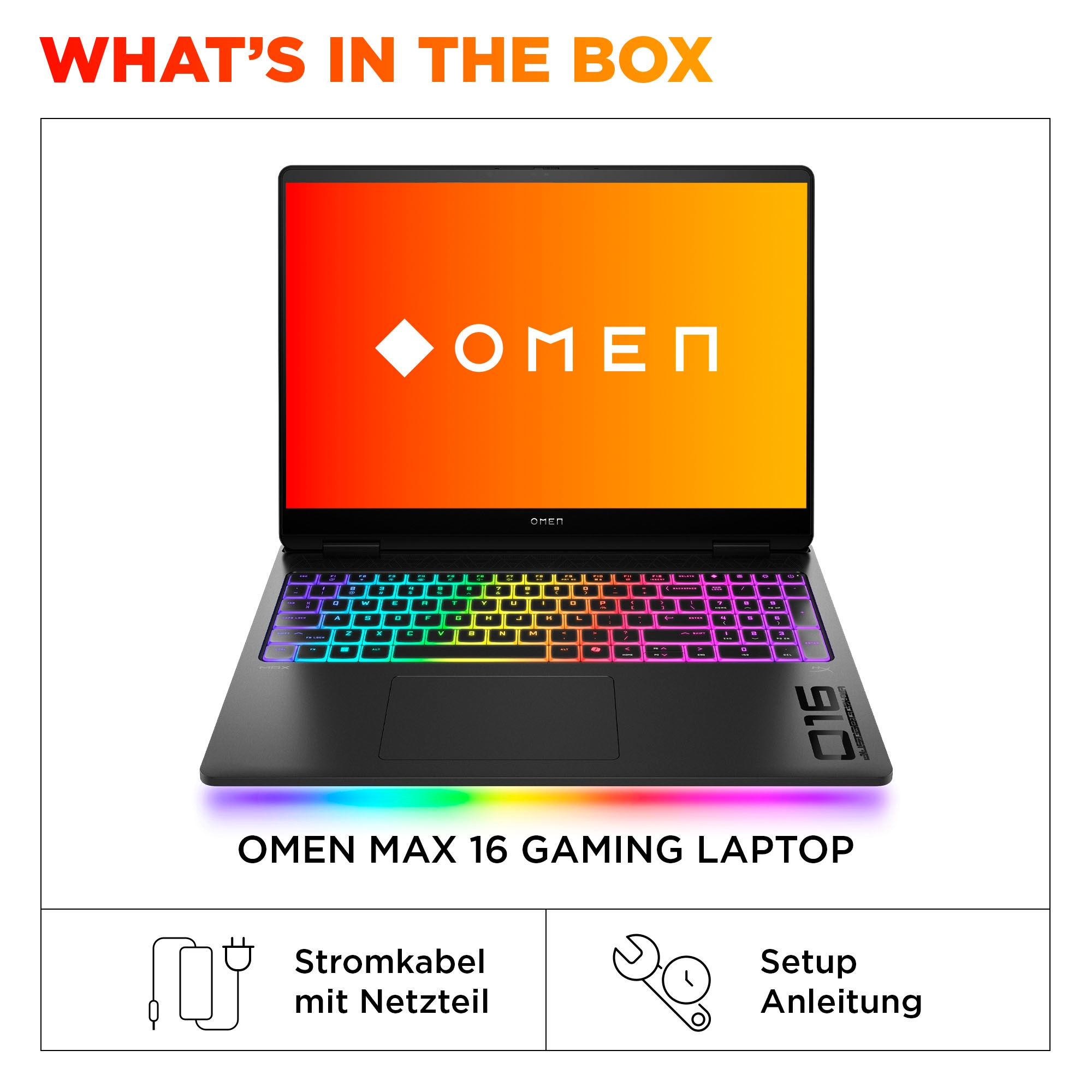 HP Gaming-Notebook »Omen Max 16-ah0095ng«, 40,6 cm, / 16 Zoll, Intel, Core Ultra 9, GeForce® RTX 5080, 2000 GB SSD