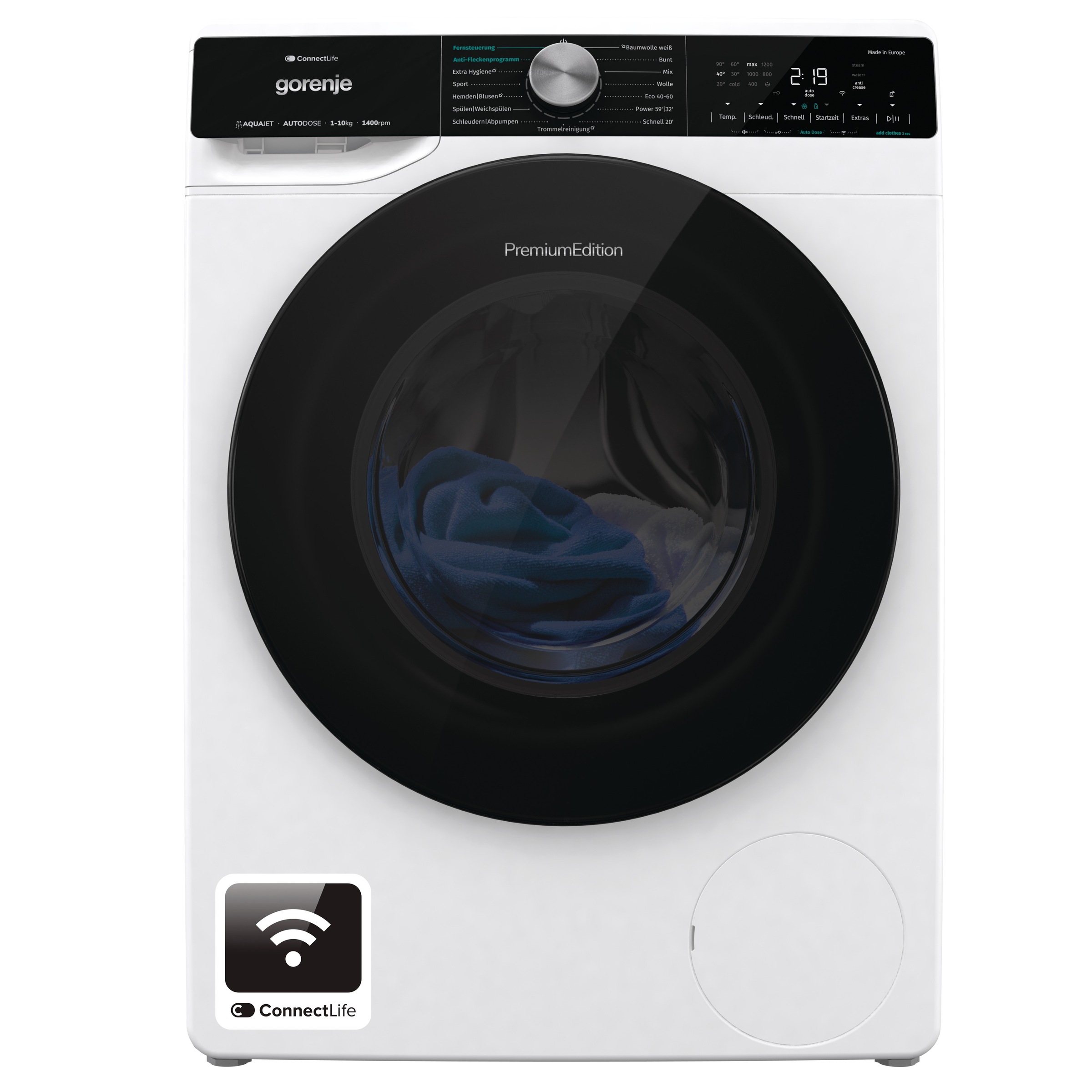 GORENJE Waschmaschine »WNS14A4ATS«, 10 kg, 1400 U/min, Energieklasse A-40%