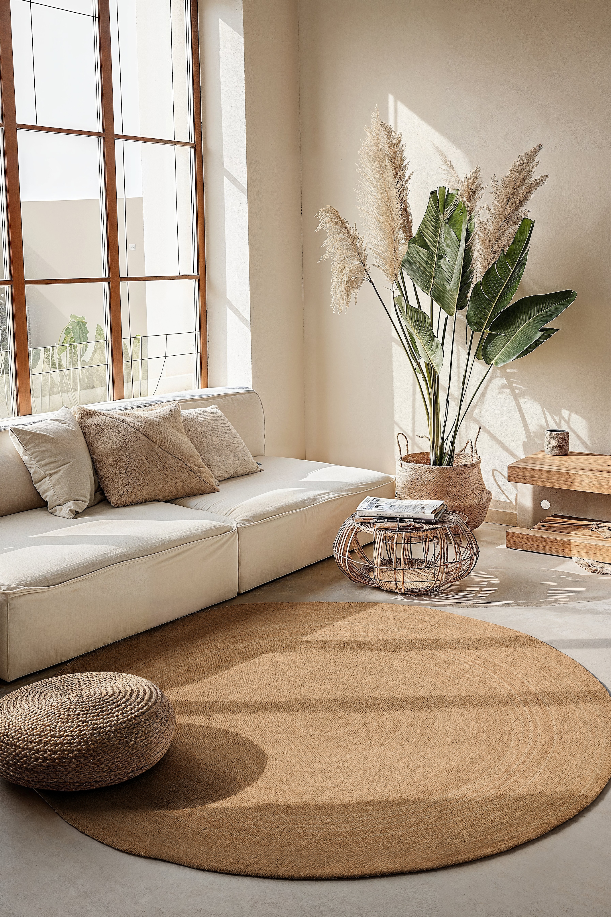 HANSE Home Teppich »Rangpur Jute«, rund, Handgewebt, Jute, Natur, Wohnzimmer, Flur, Klassisch, Boho, Skandi