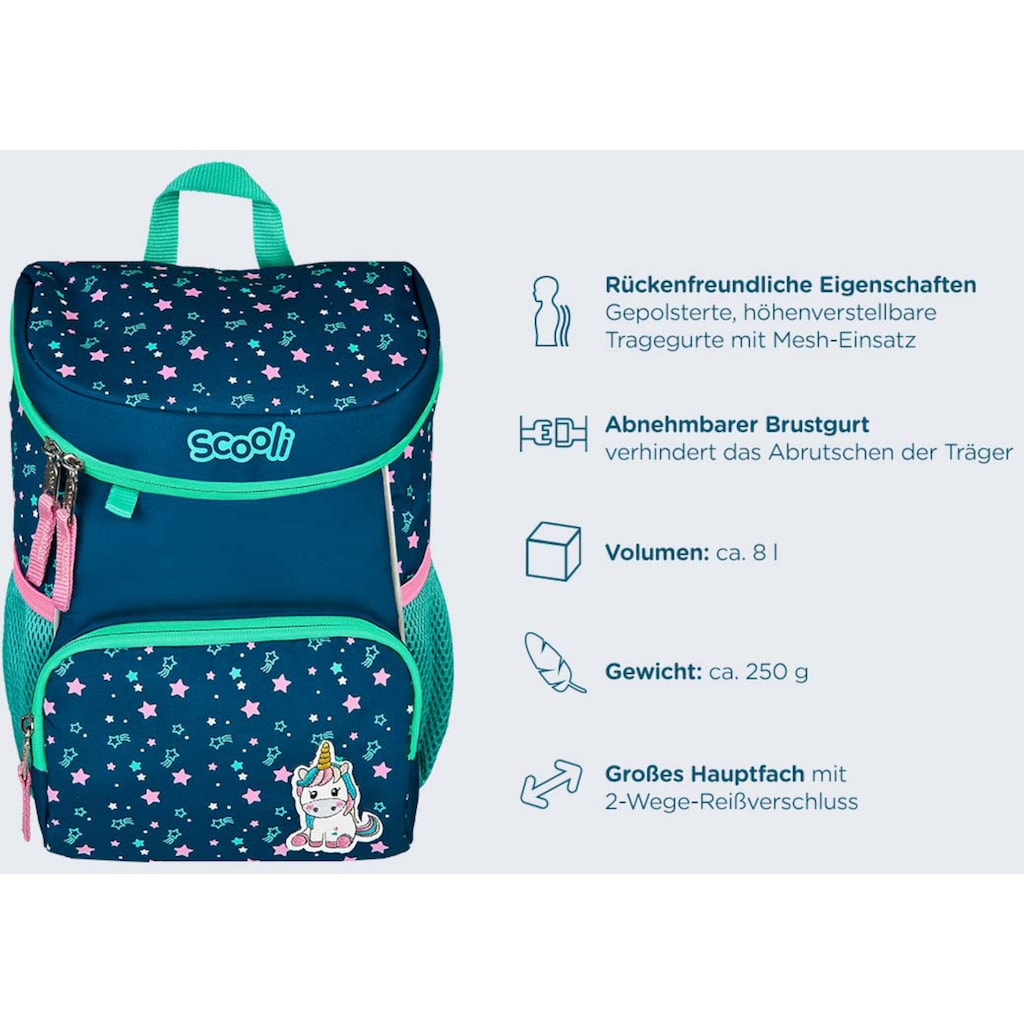 Scooli Kinderrucksack »Mini-Me, Mia Magic«, Reflektoren