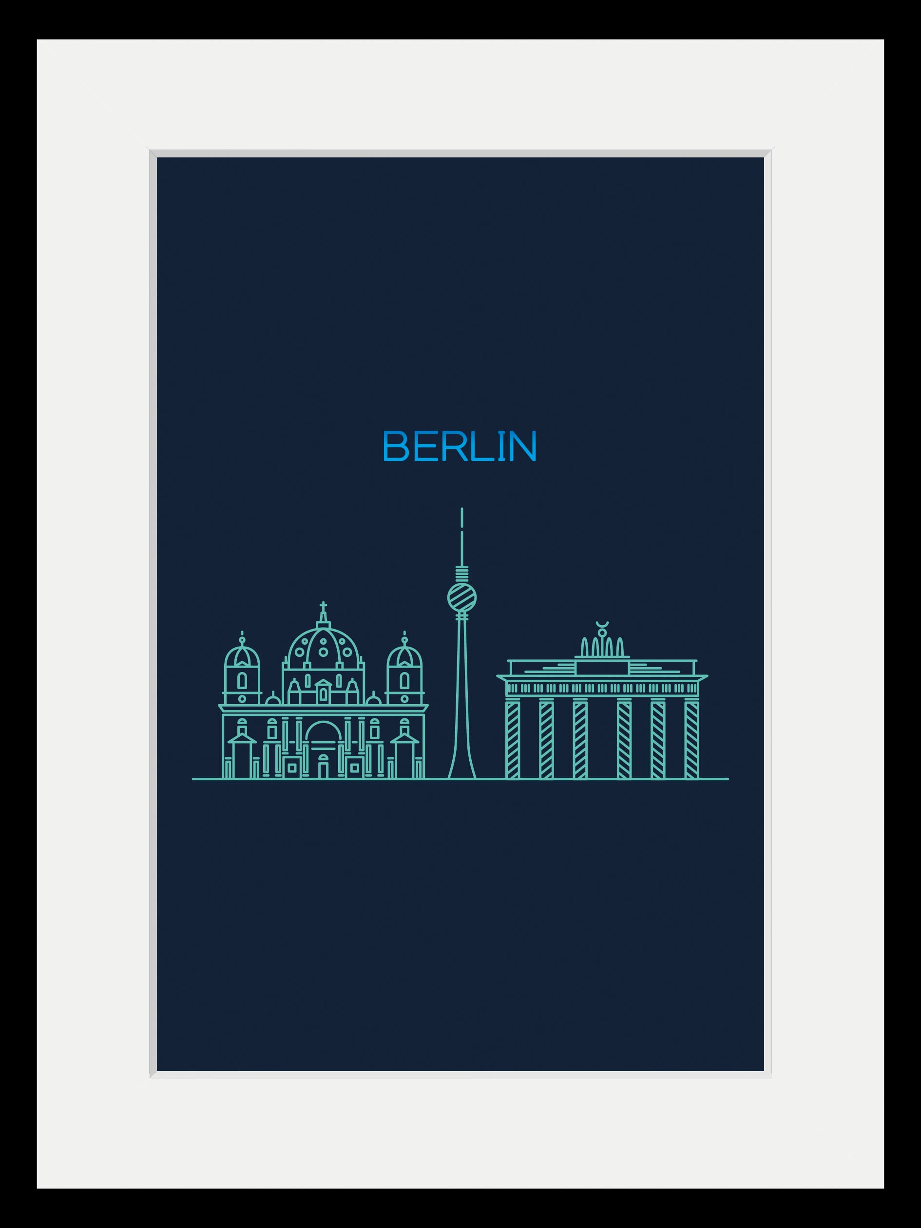 queence Bild "Berlin Sightseeing", Städte-Stadt-Deutschland-Berlin-Schriftz günstig online kaufen