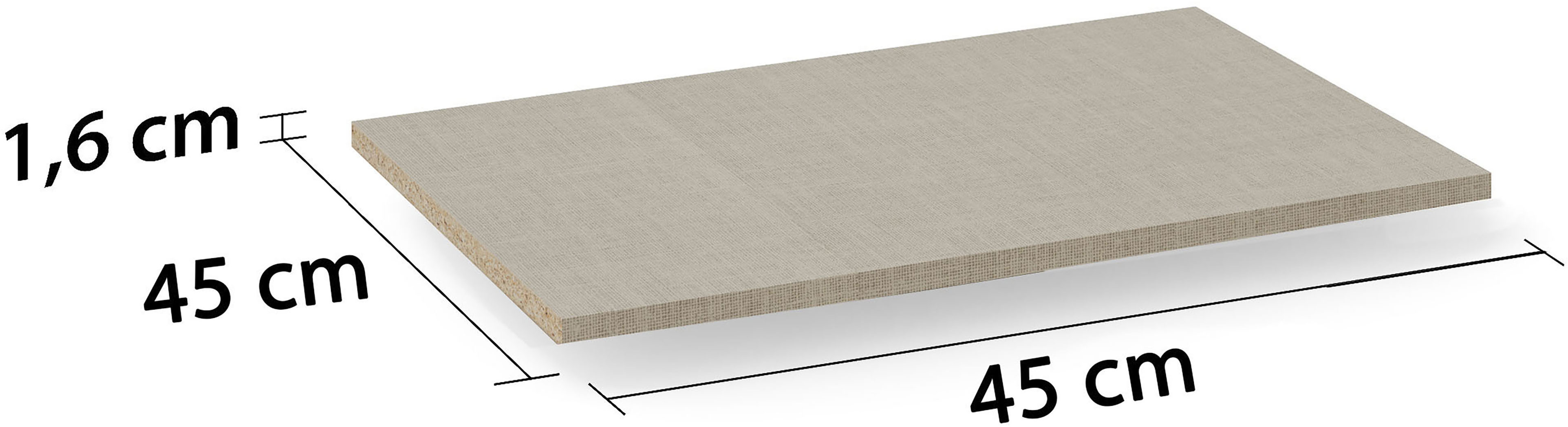rauch Einlegeboden "Zubehör für rauch-ONE Schränke Kleiderschrank Garderobe" 4er-Set Breite 43 cm, Tiefe 47 cm, MADE IN GERMANY