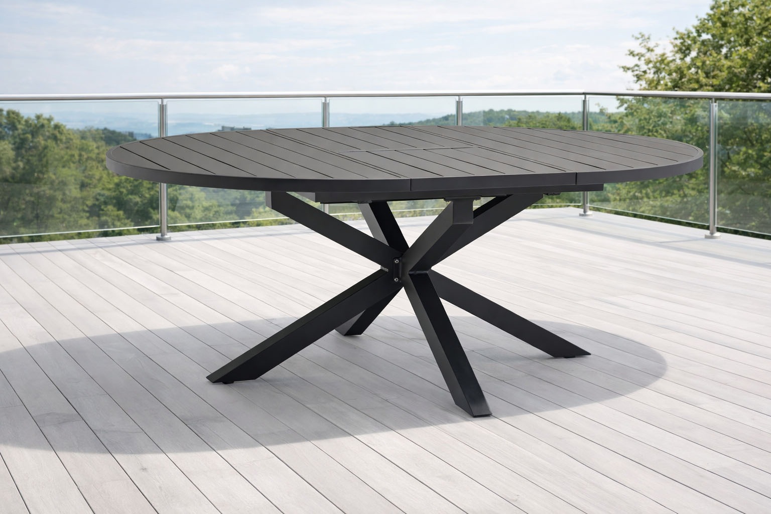 Destiny Esstisch »ARONA« Ø145/ (oval 199x145)x75cm, Aluminium