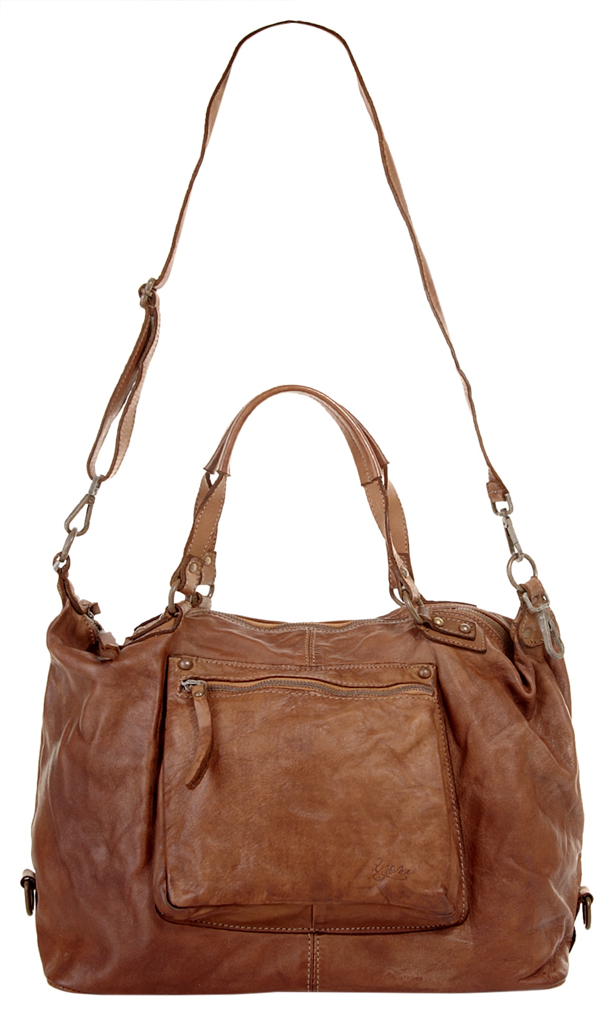 X-Zone Shopper, echt Leder, Made in Italy