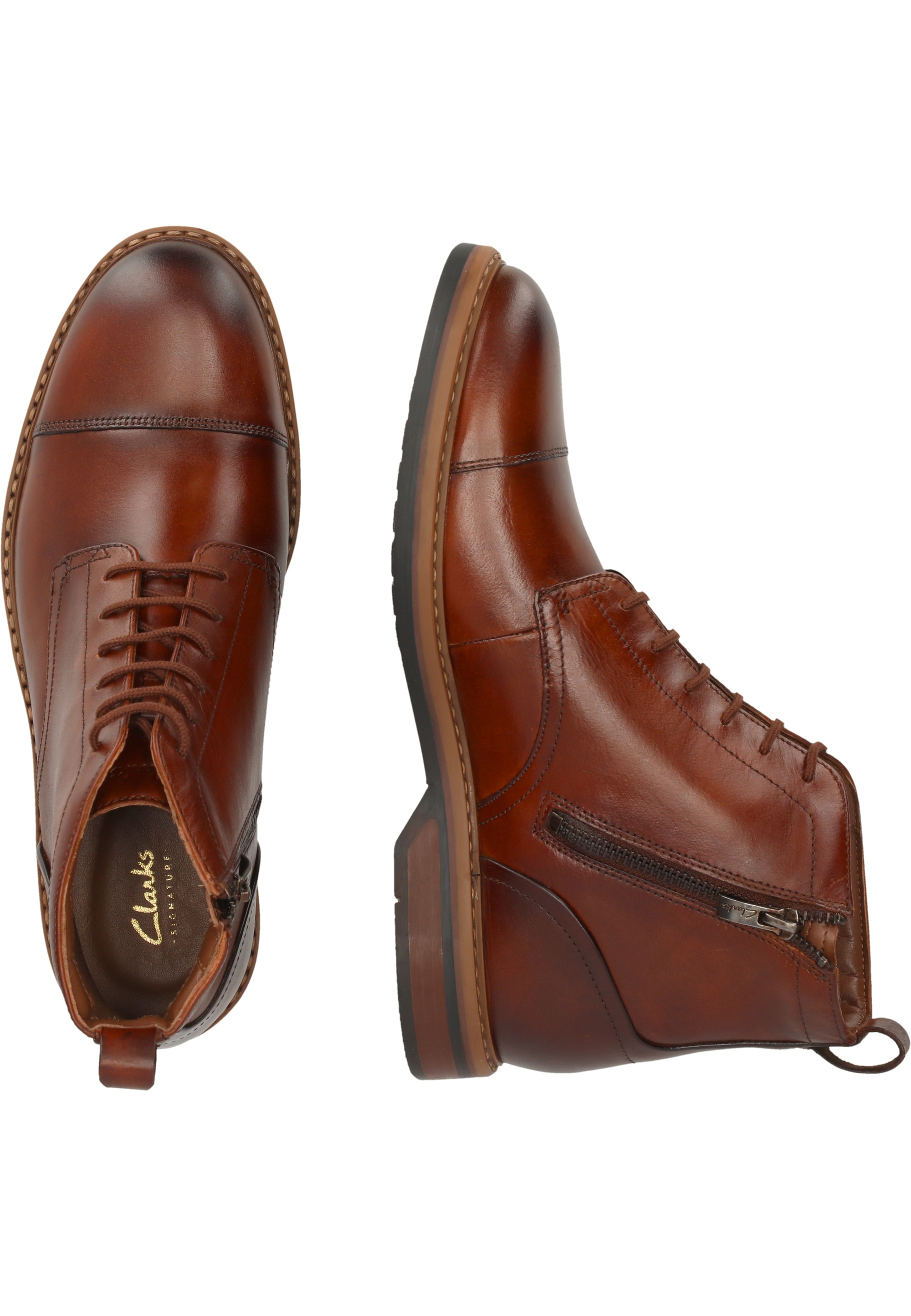 Clarks Stiefel »Aldwin Cap«, mit bequemer Unterfußdämpfung