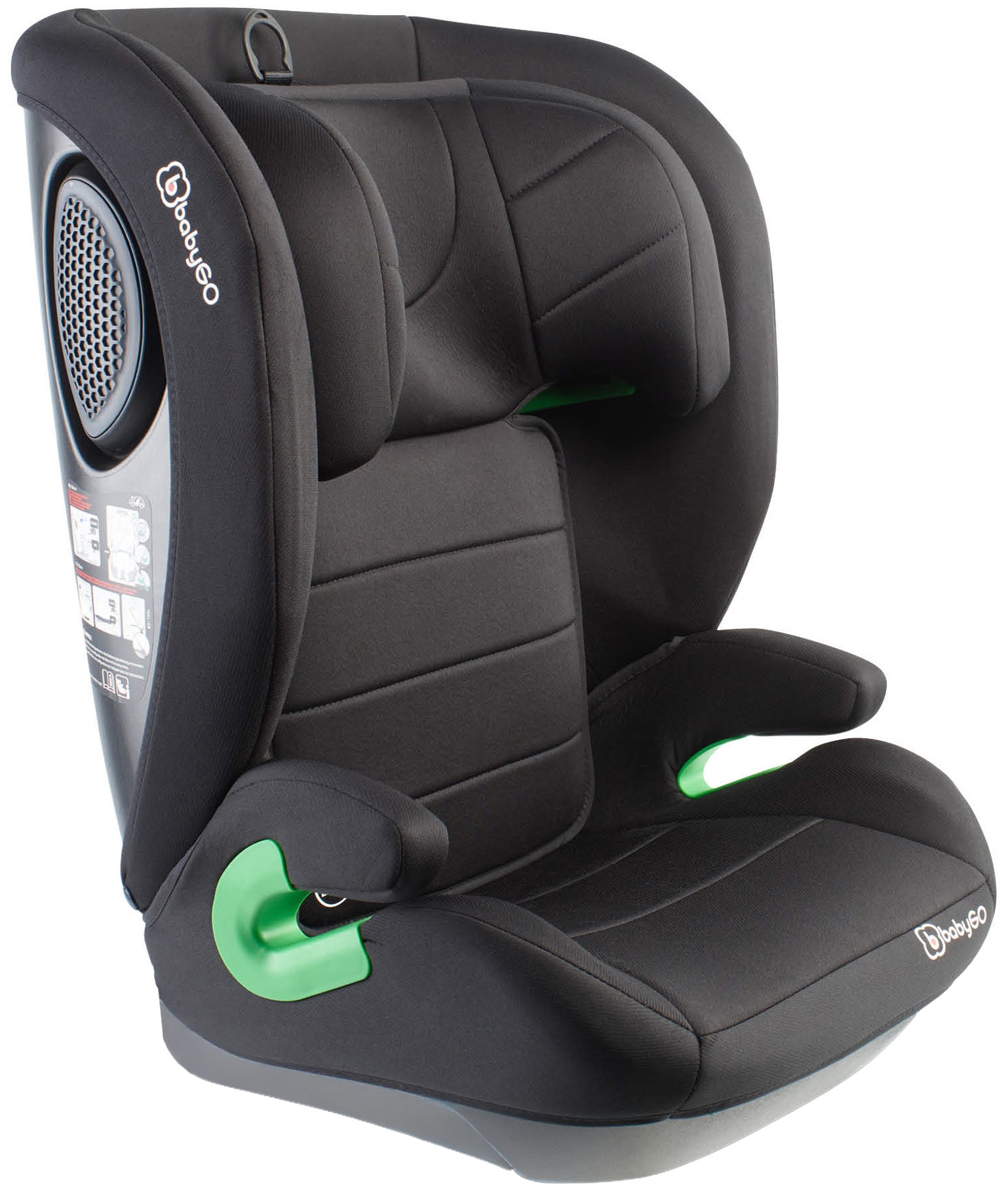 "Autokindersitz BABYGO ""Safeway"", Baby, schwarz, Materialmix, Kindersitze"