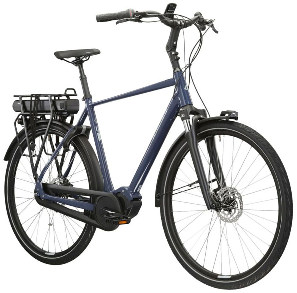 Kross »E-Citybike Sentio Hybrid 4.0 28 Zoll blau« 7 Gang Shimano NEXUS Schaltwerk Nabenschaltung Mittelmotor 250 W Pedelec, Elektrofahrrad für Damen und Herren