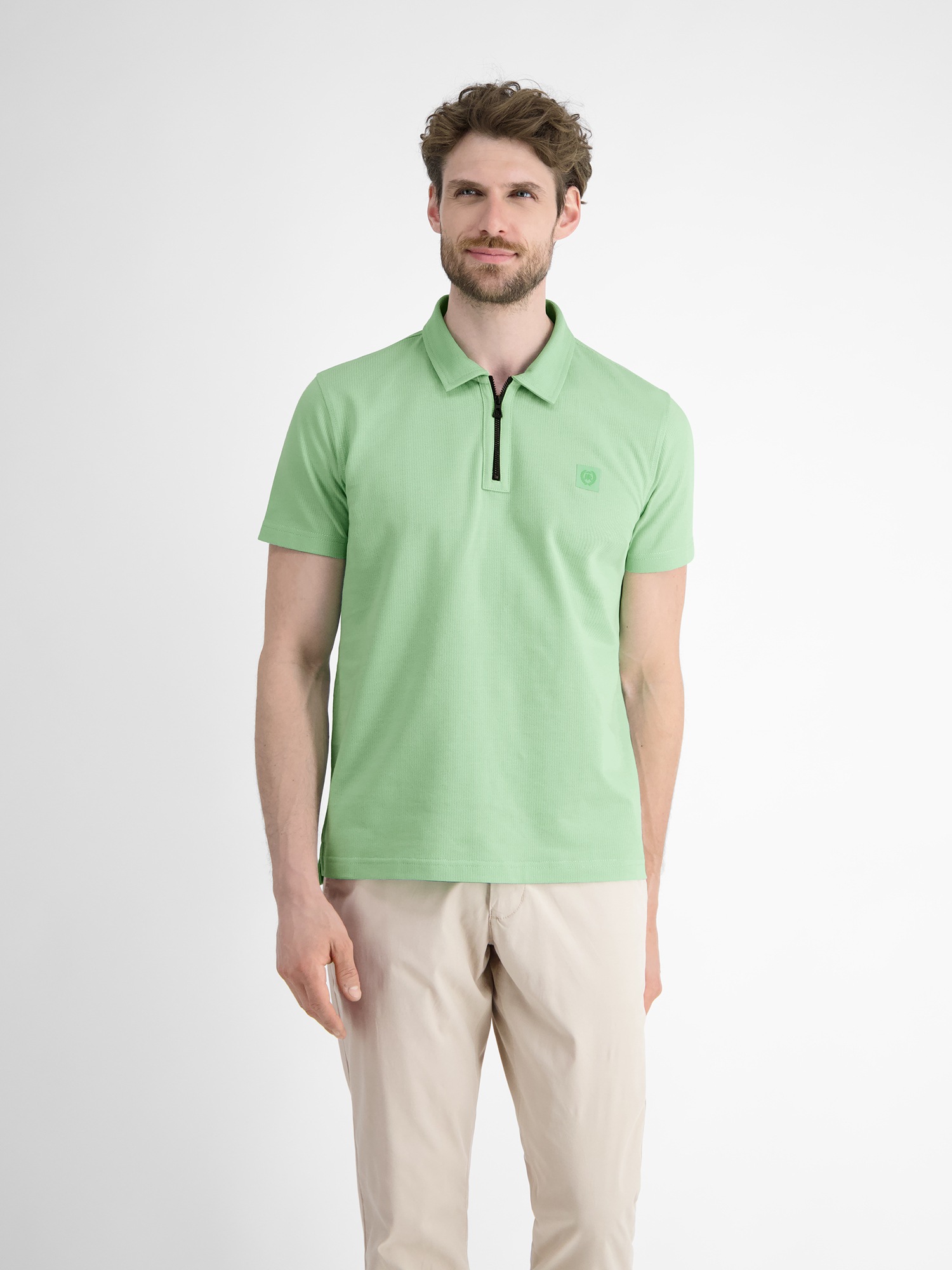 LERROS Poloshirt »LERROS Herren Poloshirt mit Reißverschlusskragen«