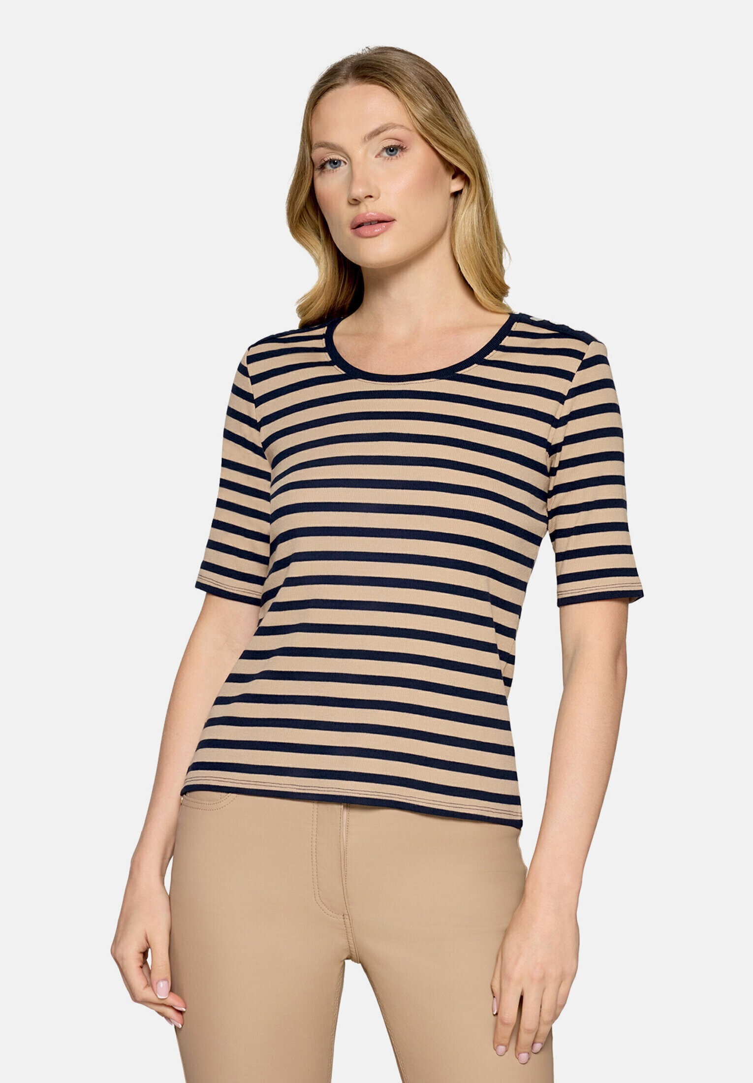 Betty Barclay Kurzarmshirt »Damen mit Rippenstruktur« 1 Stk.