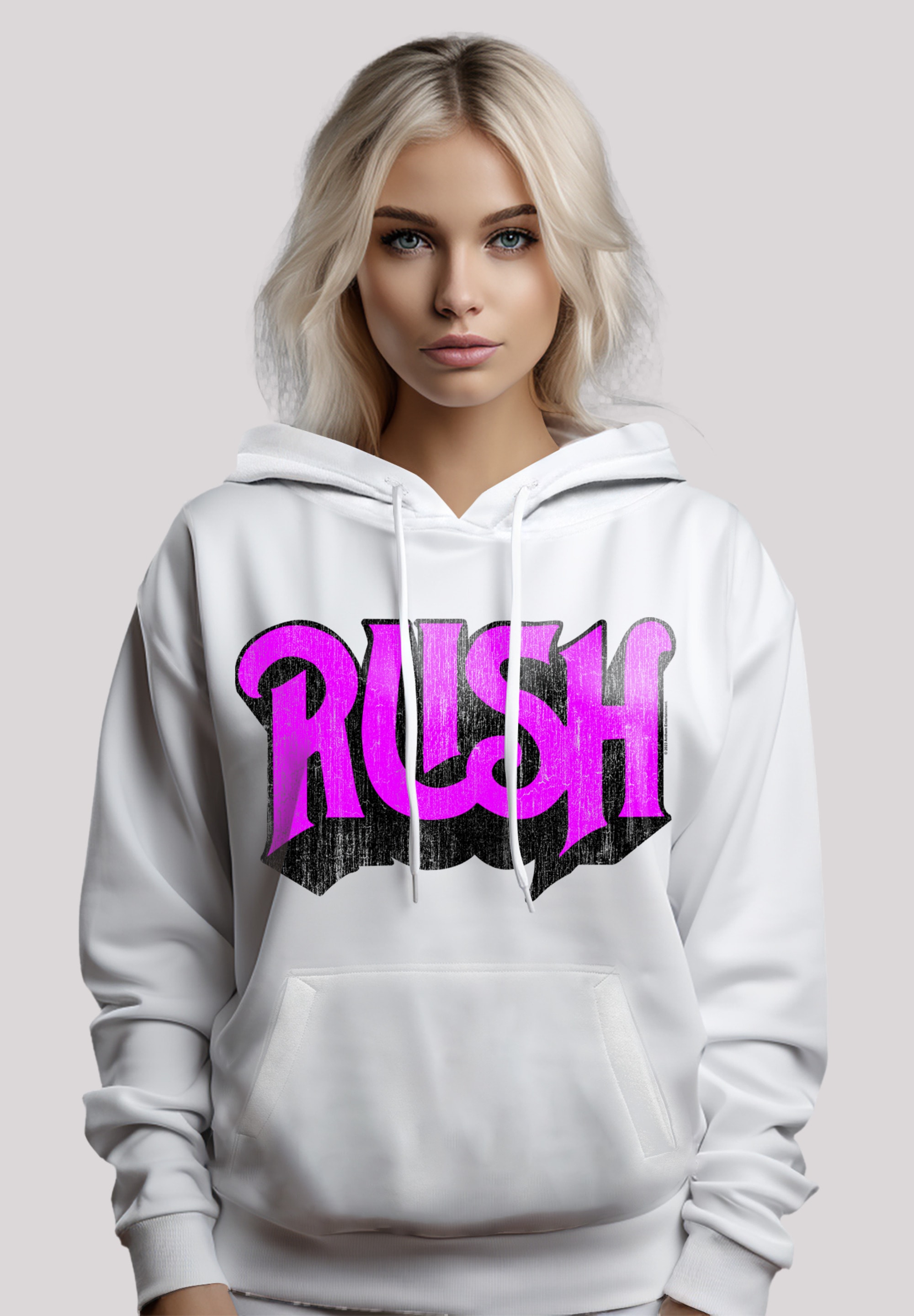 F4NT4STIC Kapuzenpullover »Rush kaufen | BAUR Qualität Logo«, Rock Band Premium Distressed