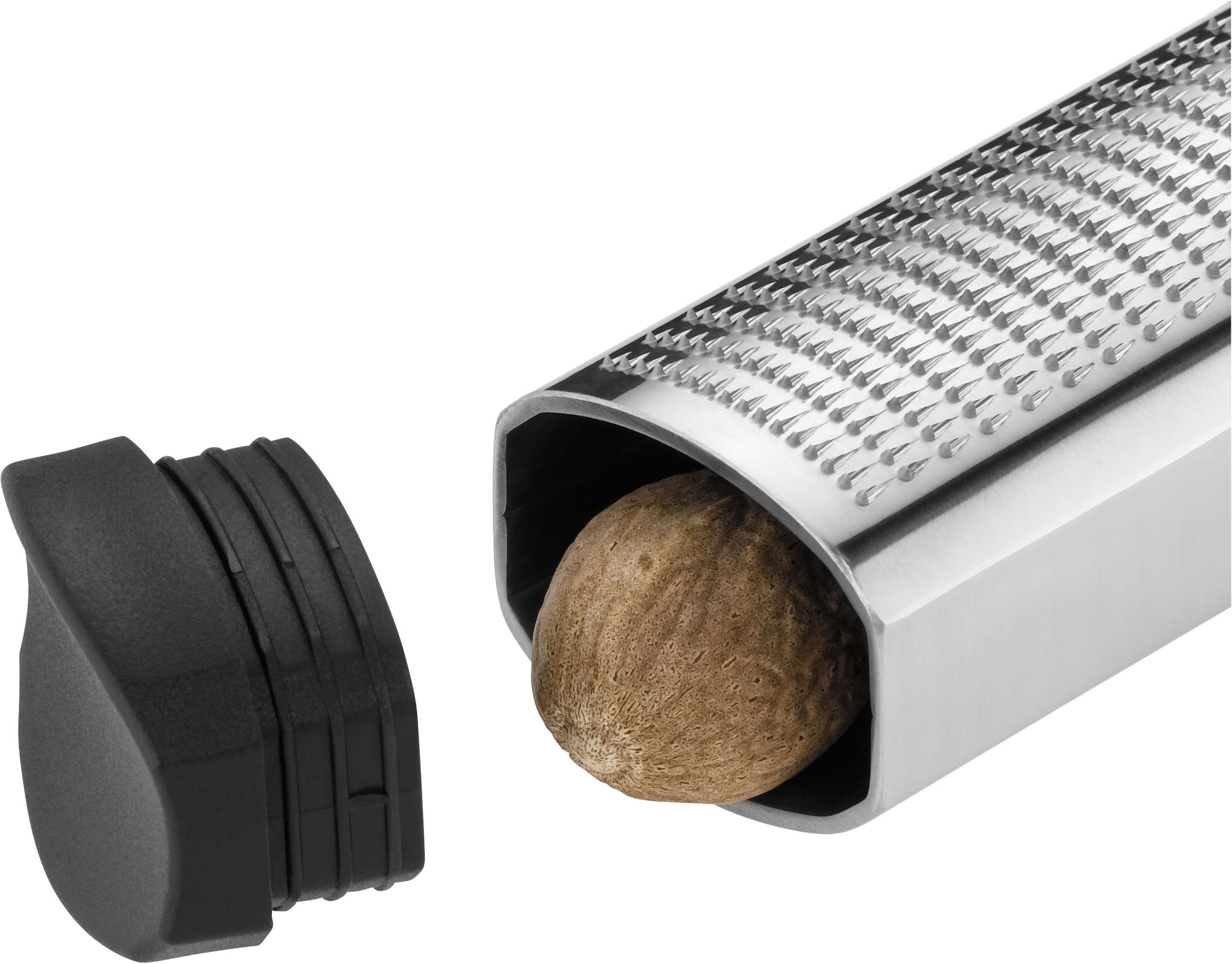WMF Muskatreibe »Top Tools«, (3 St.), integrierter Vorratsbehälter, ultrafeine Reibung, Cromargan Edelstahl