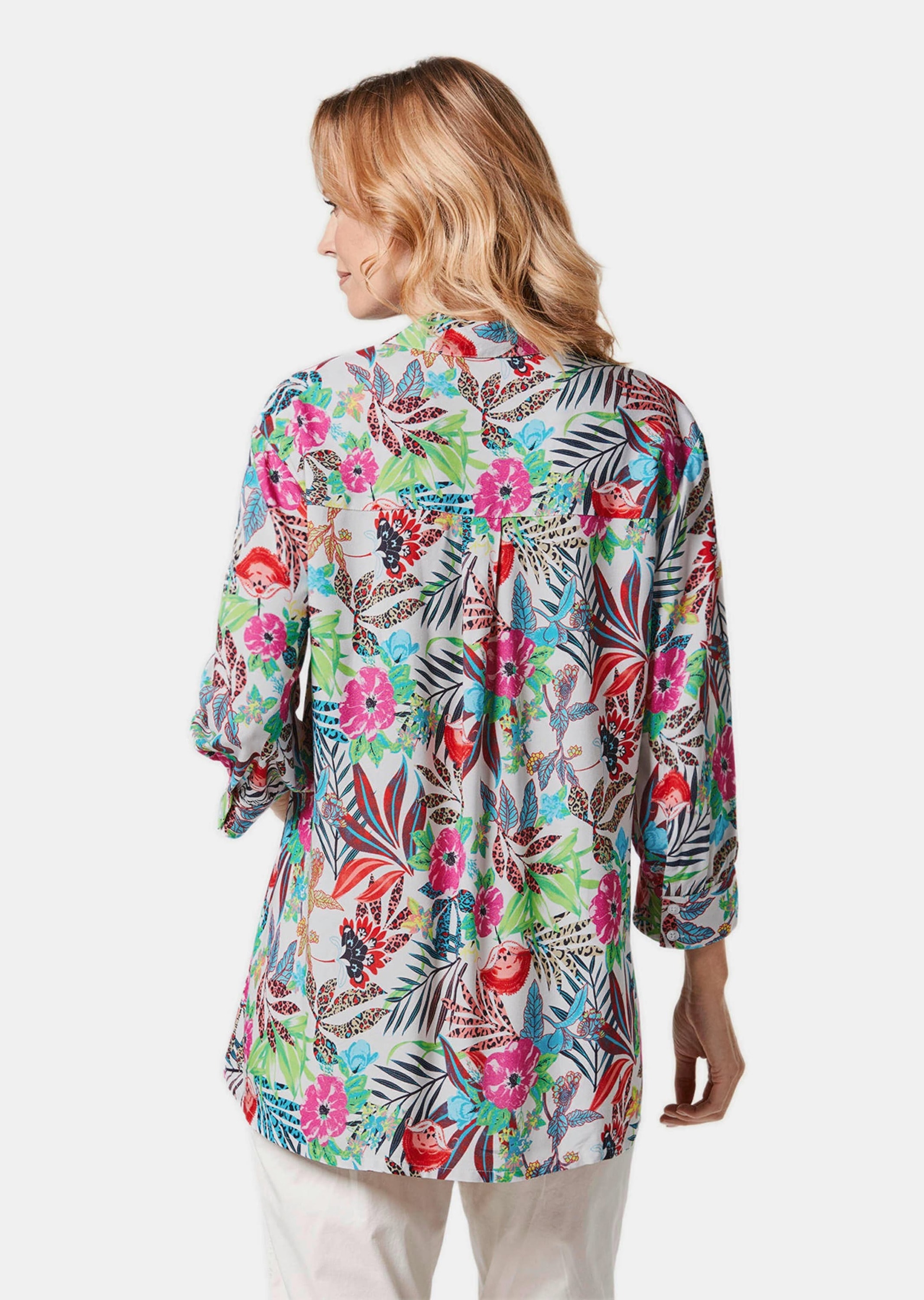 GOLDNER Hemdbluse »Druckbluse Druckbluse in exotischem Muster«