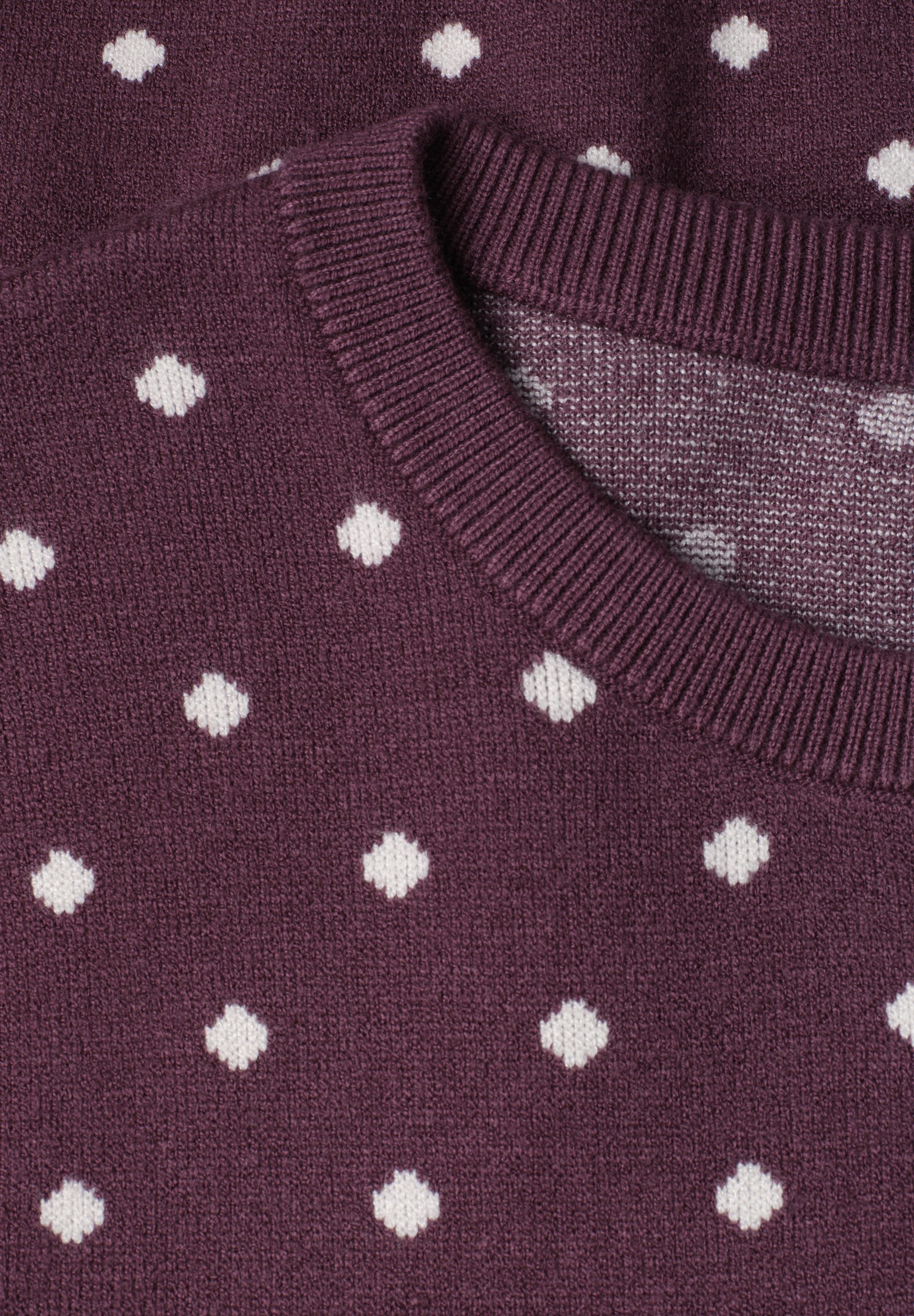 STREET ONE Kurzarmpullover mit Punkten