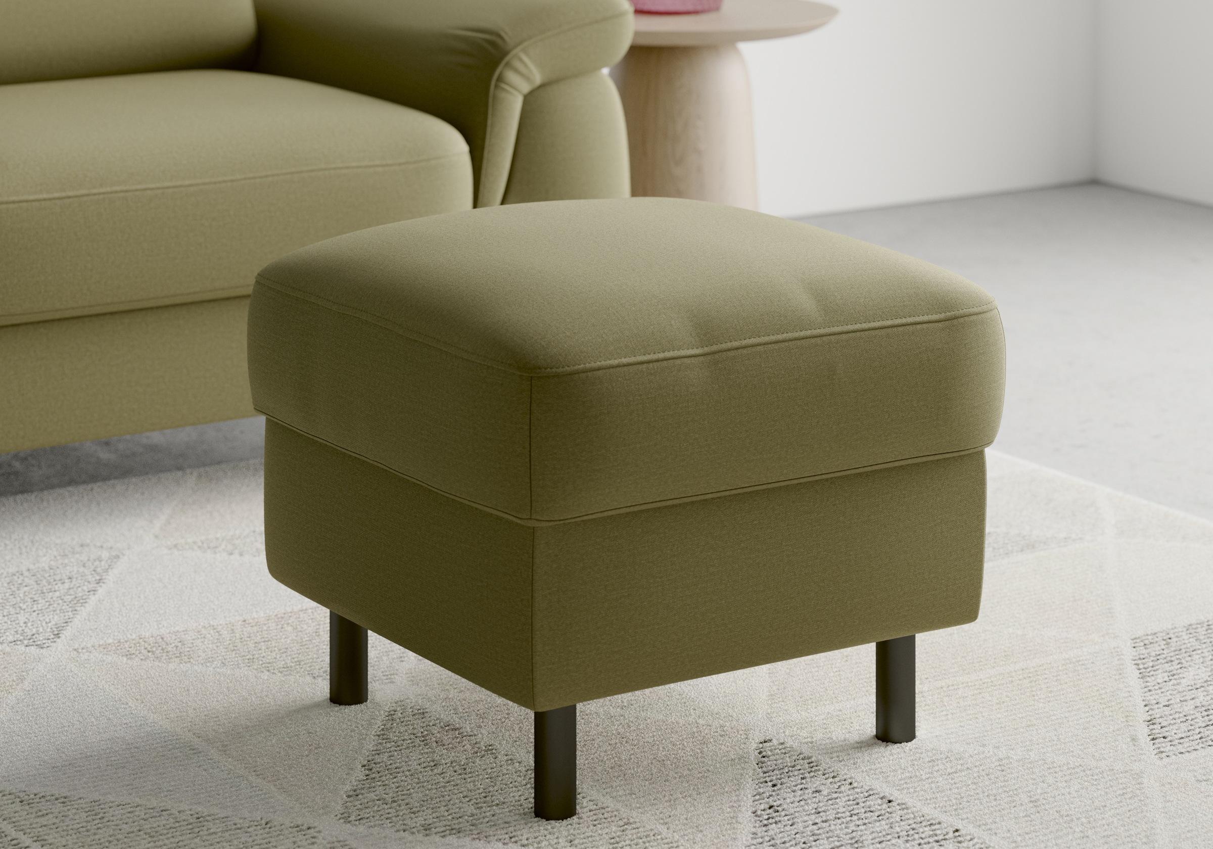 sit&more Stauraumhocker »Sinatra«, Sitzfläche ist abnehmbar, mattschwarze Metallfüße