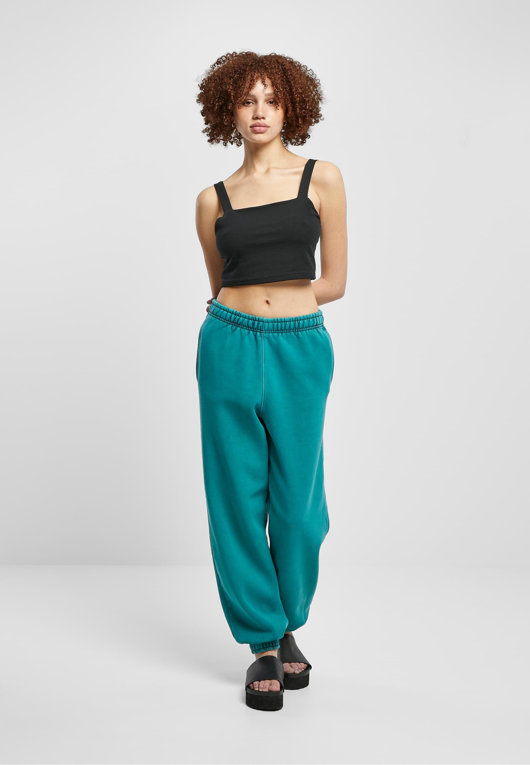 URBAN CLASSICS Jogginghose »Urban Classics Damen Ladies High Waist Stone Washed Sweat Pants«, (1 tlg.)