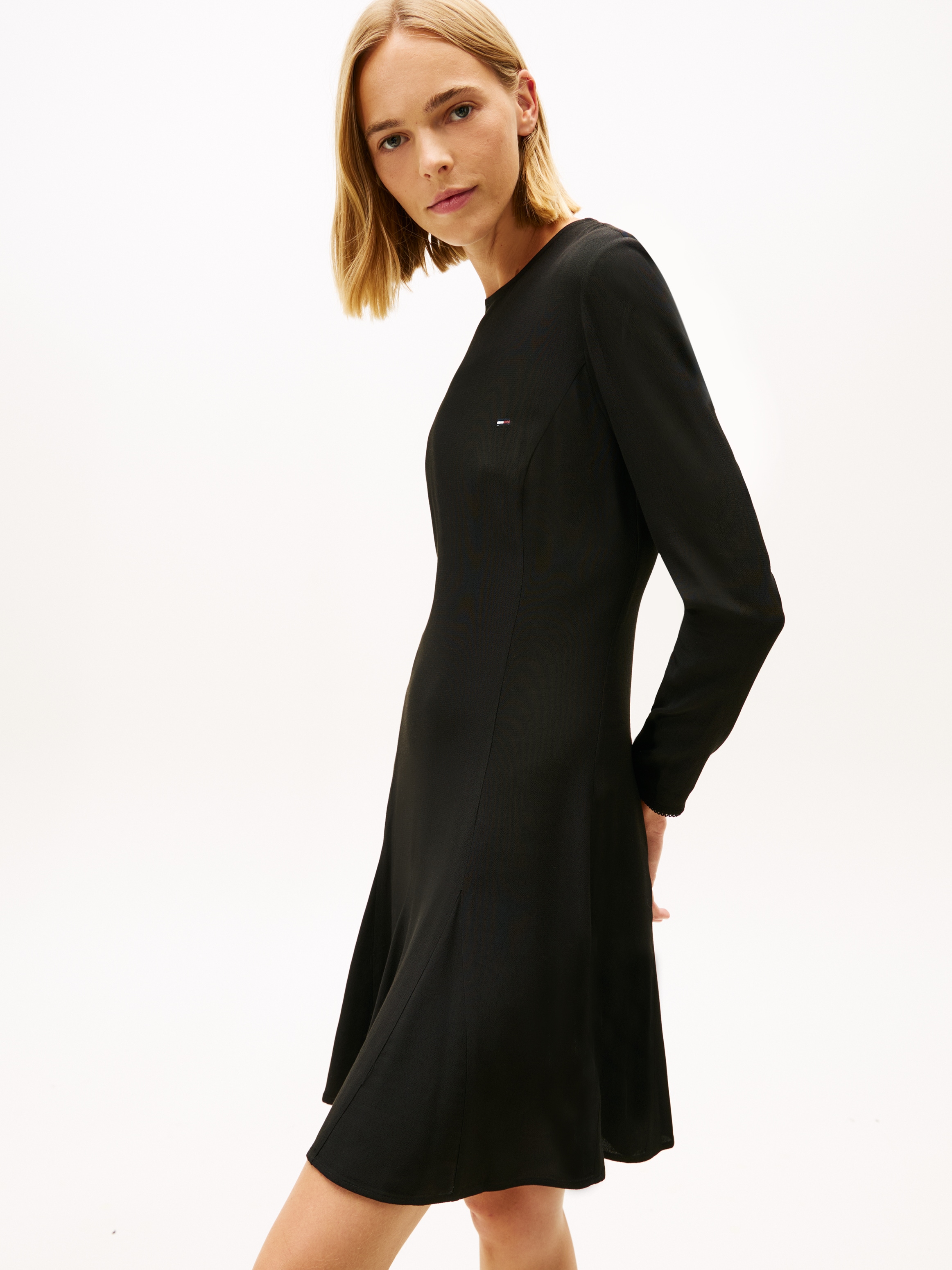 Tommy Jeans Minikleid "TJW MINI F&F LS DRESS" günstig online kaufen