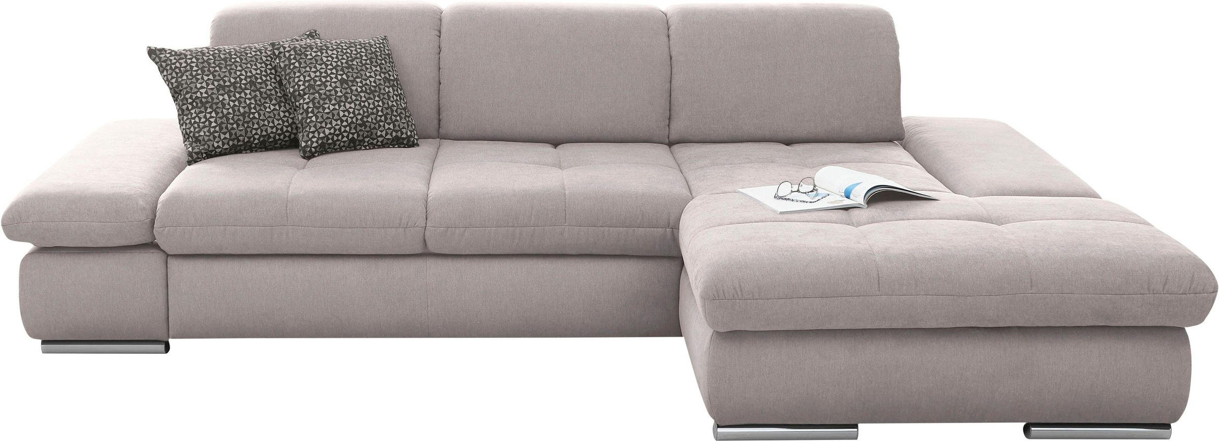 set one by Musterring Ecksofa "SO4100 V" mit verstellbaren Kopfteilen, wahl günstig online kaufen