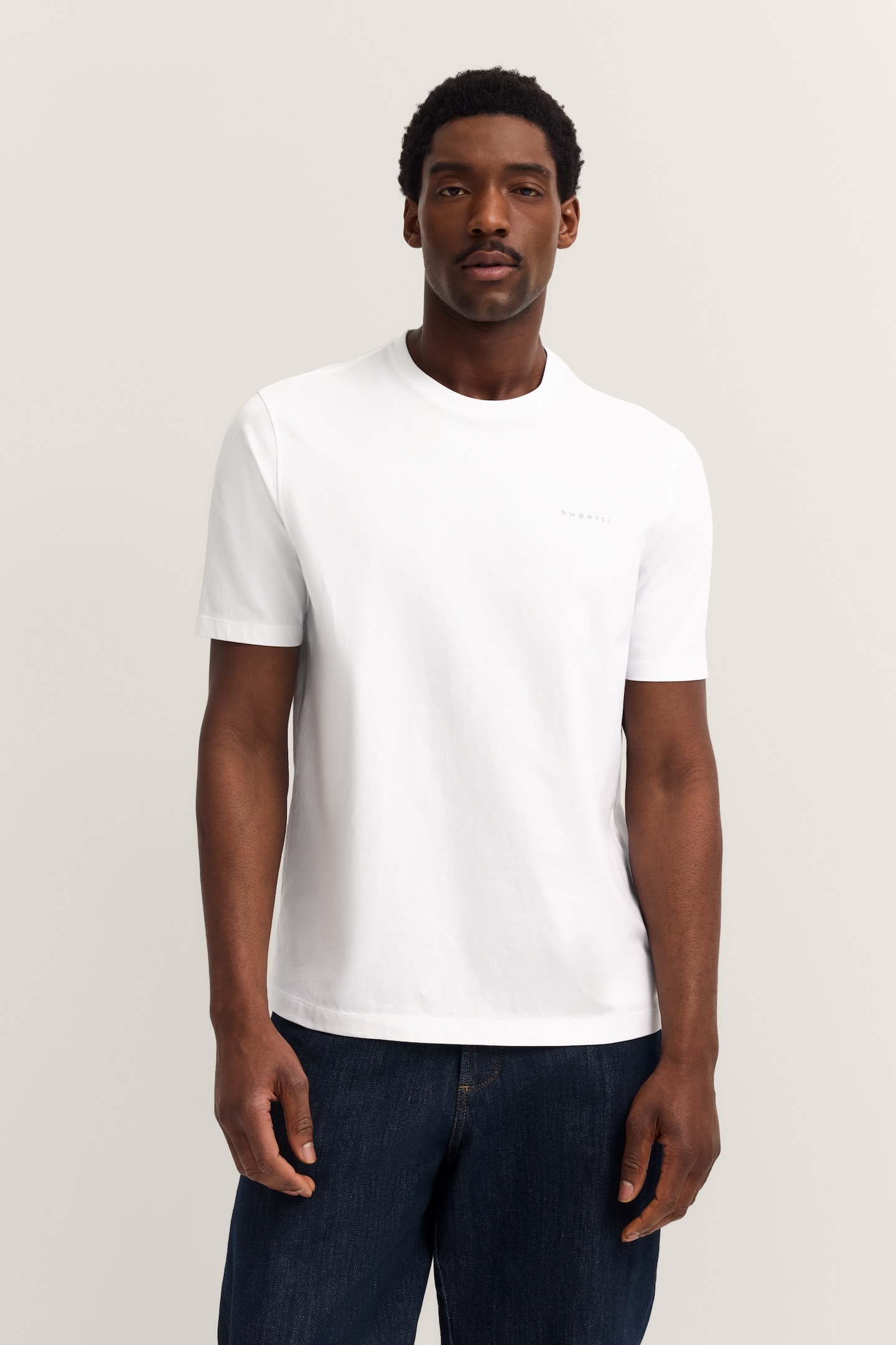 bugatti T-Shirt "Basic Essential" aus reiner Baumwolle günstig online kaufen