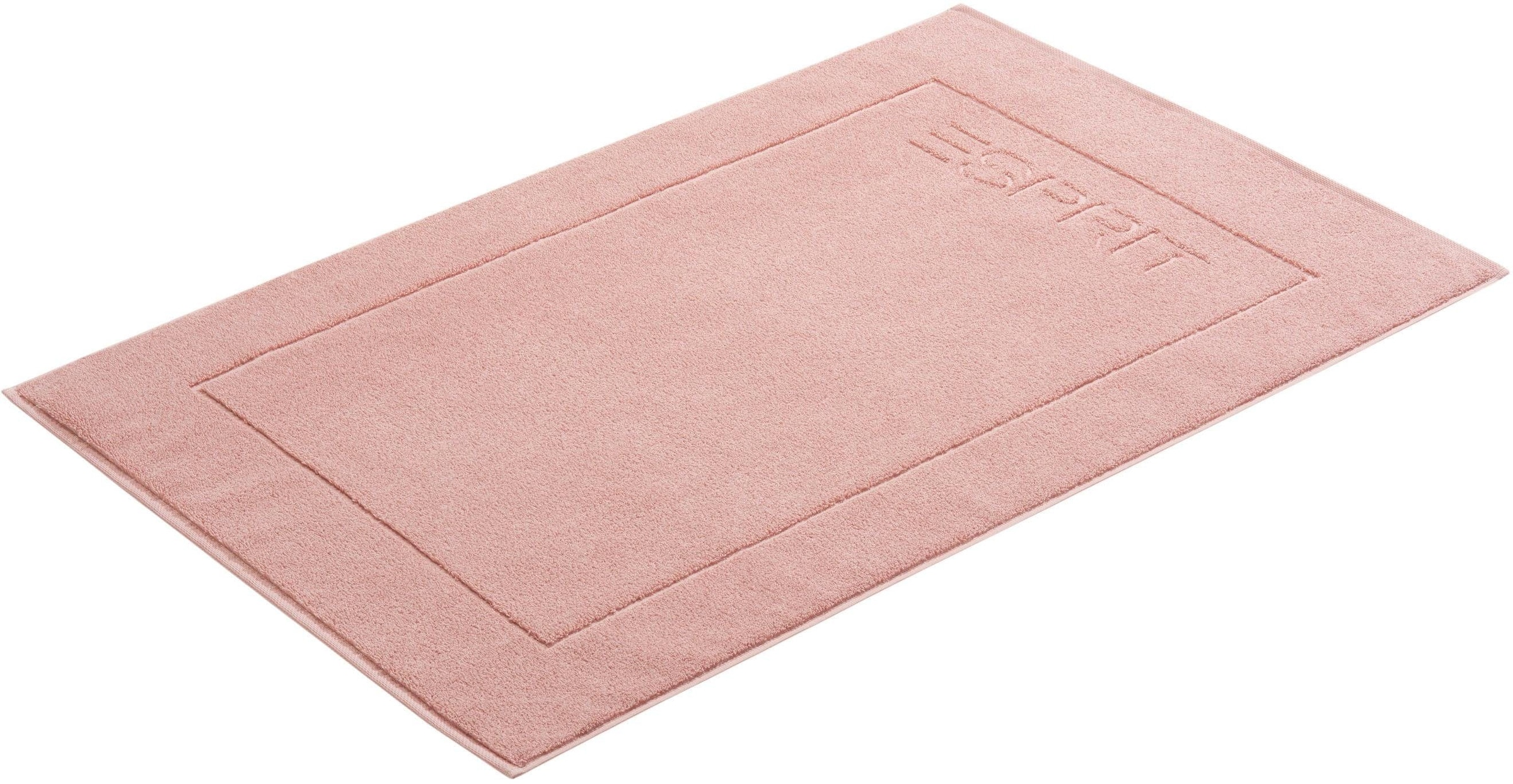 Esprit Badematte »Solid«, fußbodenheizungsgeeignet-schnell trocknend, Badteppich, Uni Farben, mit Esprit Logo Stickerei Hotelmatte