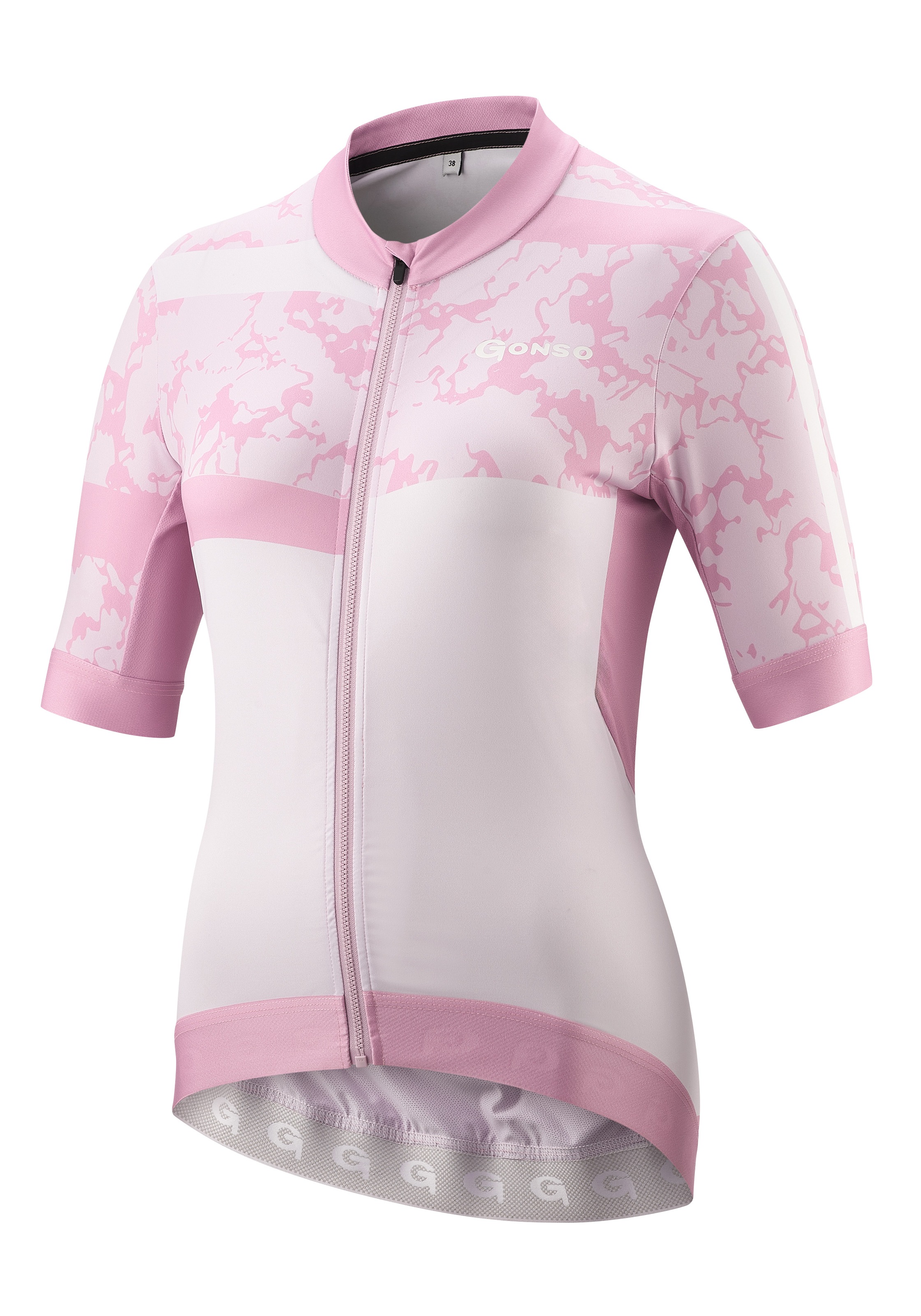 Gonso Radtrikot »SASSINA«, Damen Radshirt kurzarm, atmungsaktives Fahrradtrikot mit Rückentasche