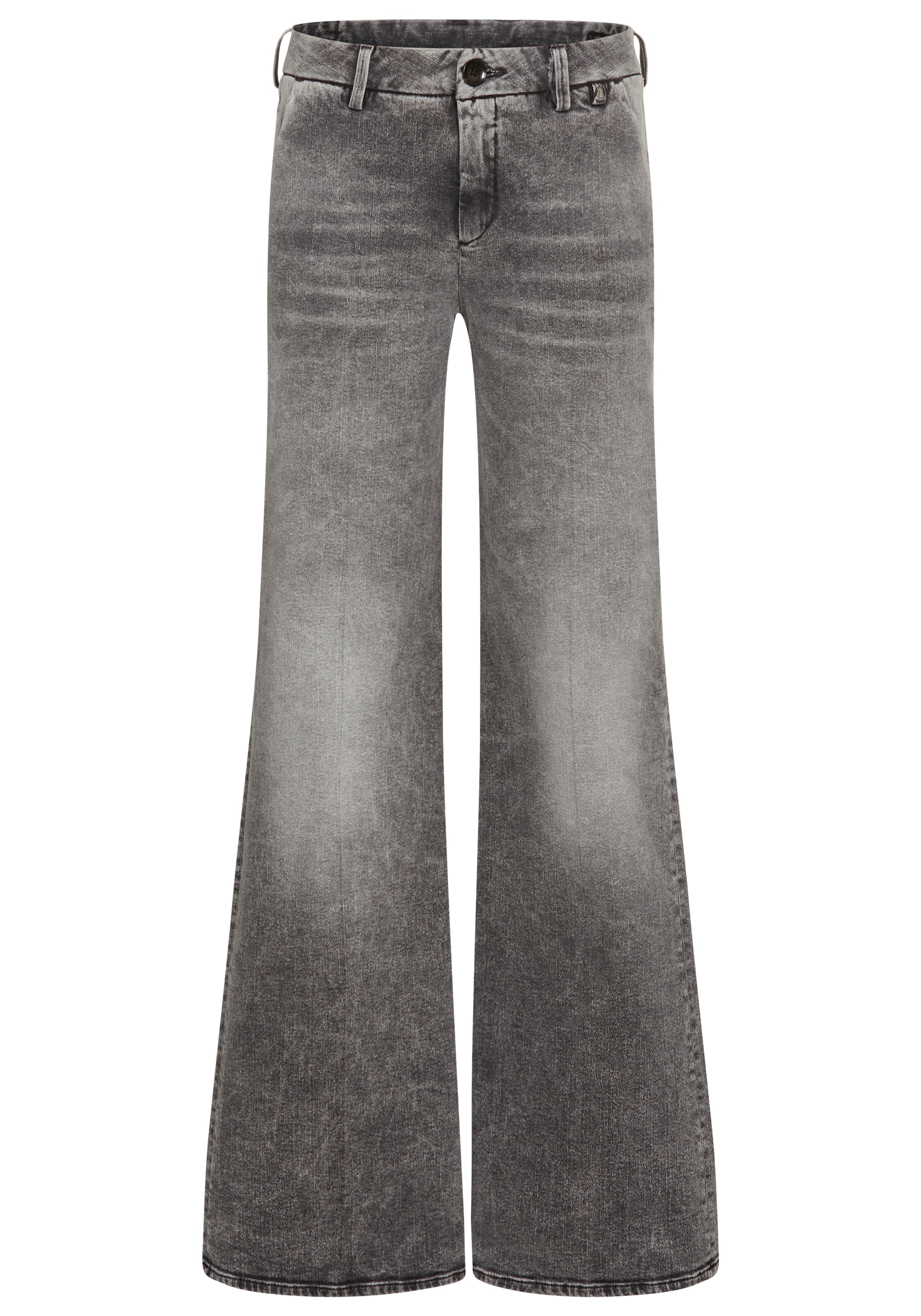 Herrlicher High-waist-Jeans »Lovely Flared Denim Black«, im Flared Fit
