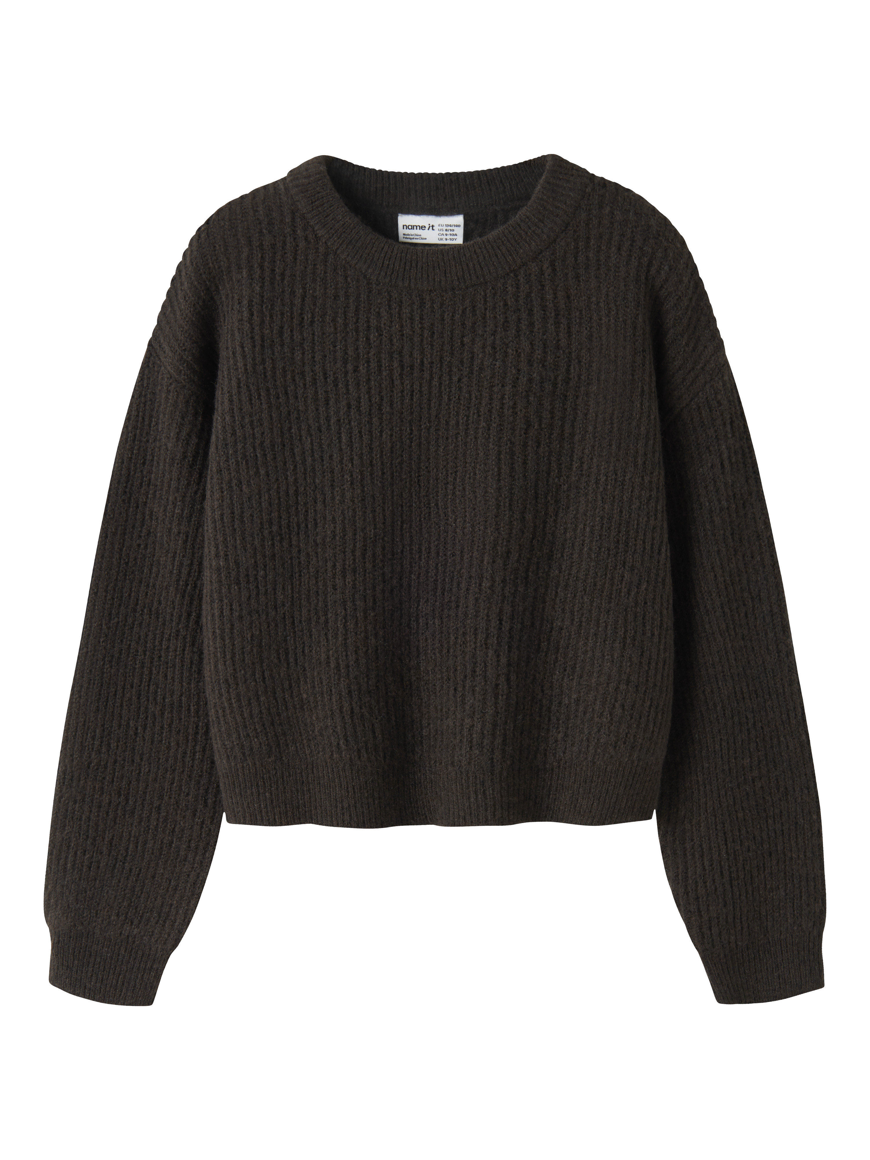 Name It Strickpullover "NKFHOLLY LS BOXY SHORT KNIT NOOS"