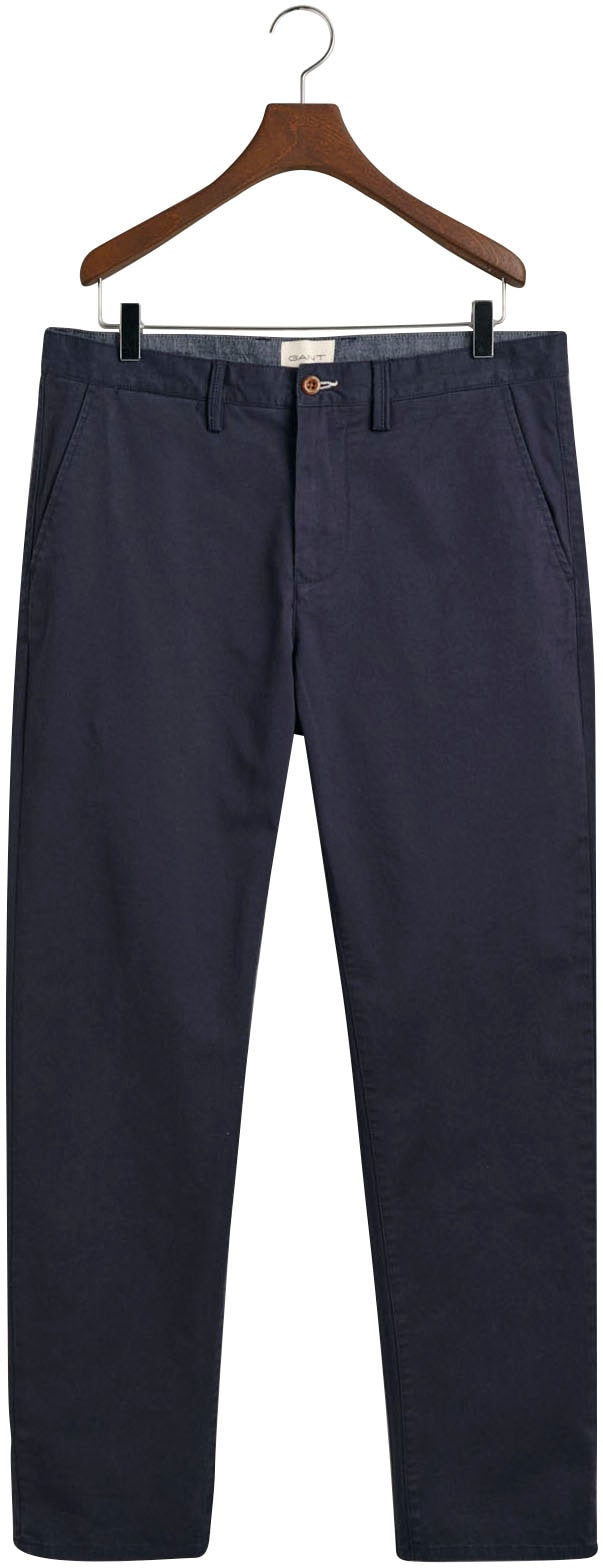 Gant Chinohose »REGULAR TWILL CHINOS«, mit gefütterten Seitentaschen