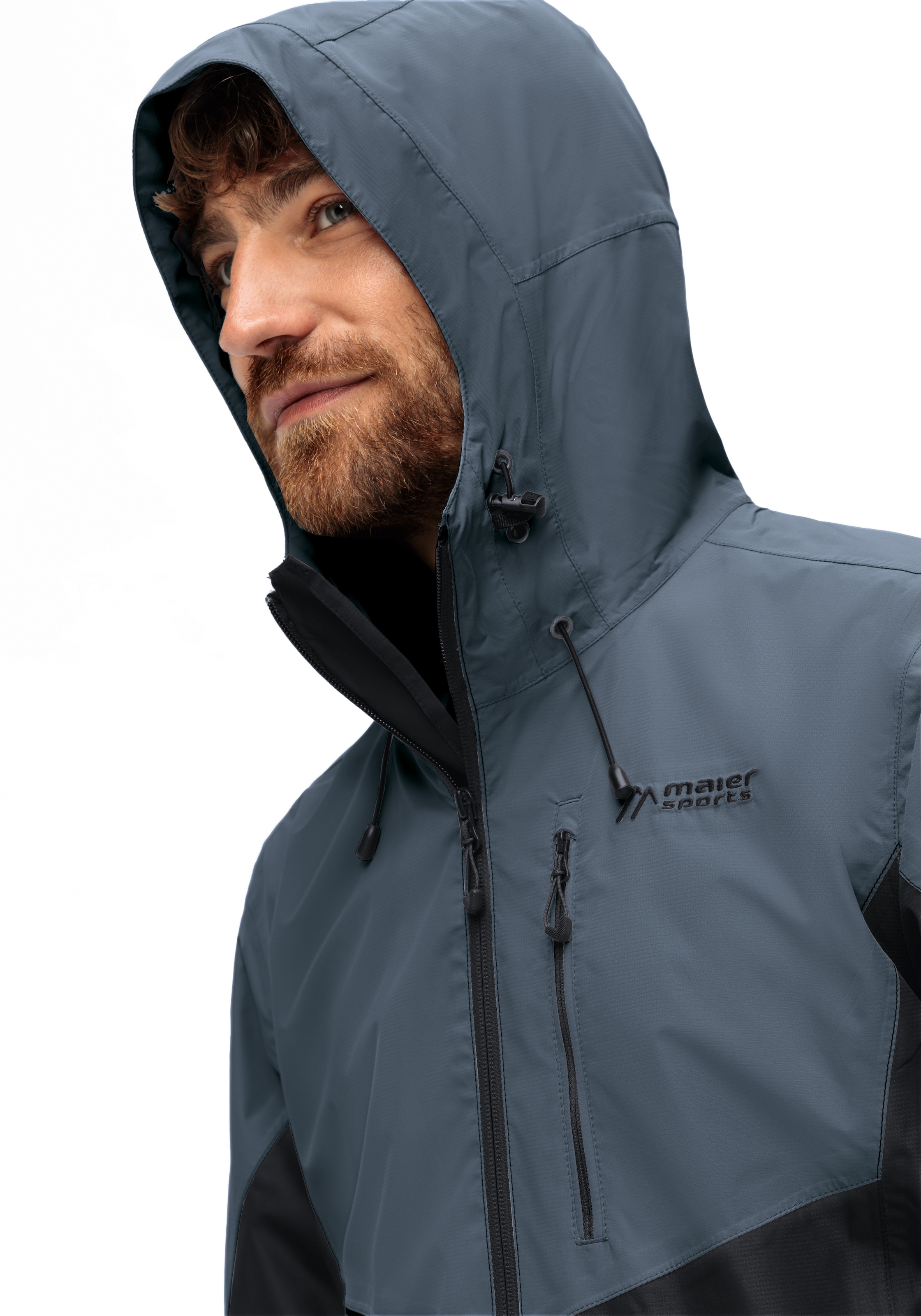 Maier Sports Outdoorjacke »Schlufterkopf M«, Herren Jacke wasserdicht, Funktionsjacke 3 Taschen außen + Innentasche
