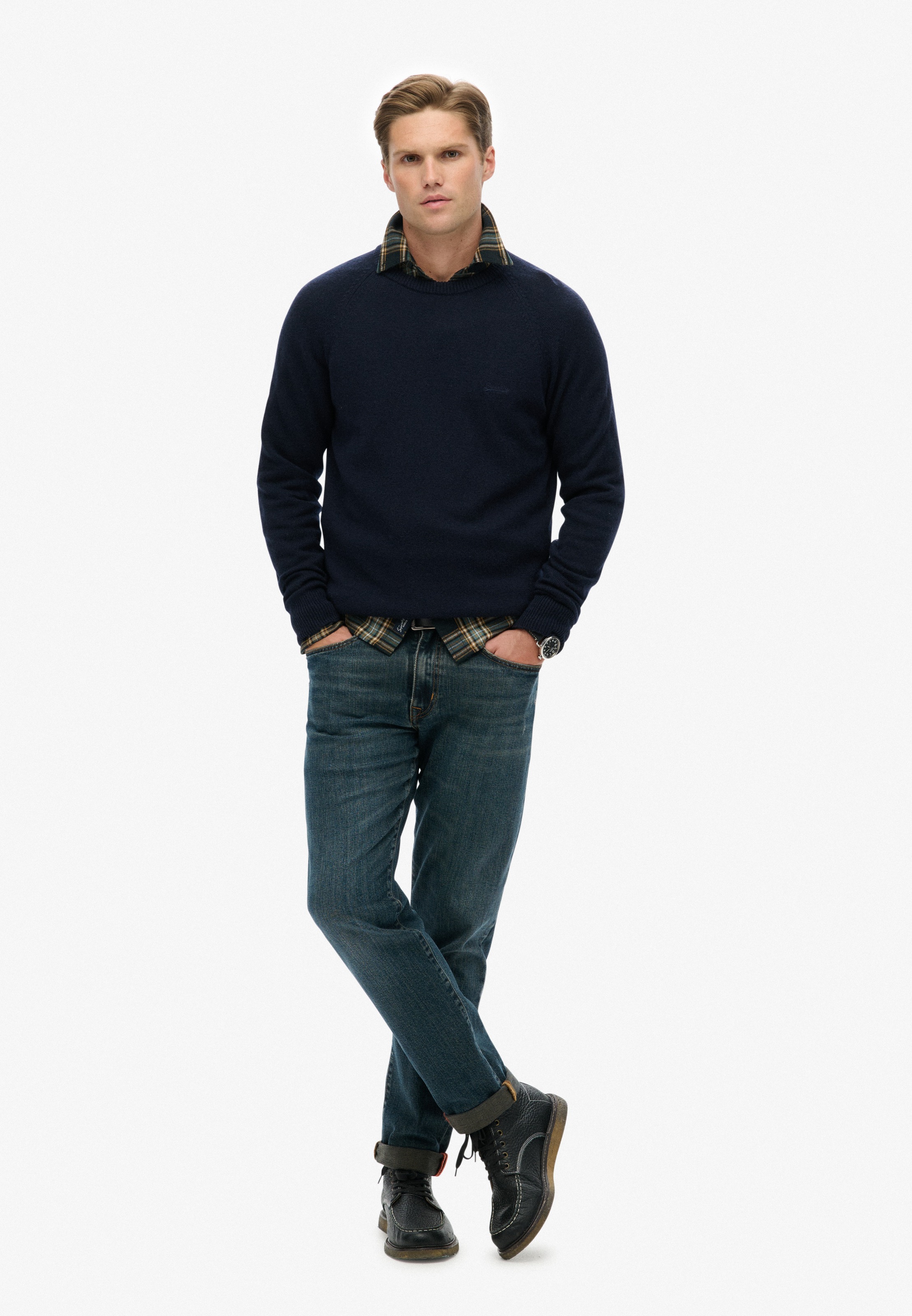 Superdry Strickpullover »WOOL BLEND JUMPER«