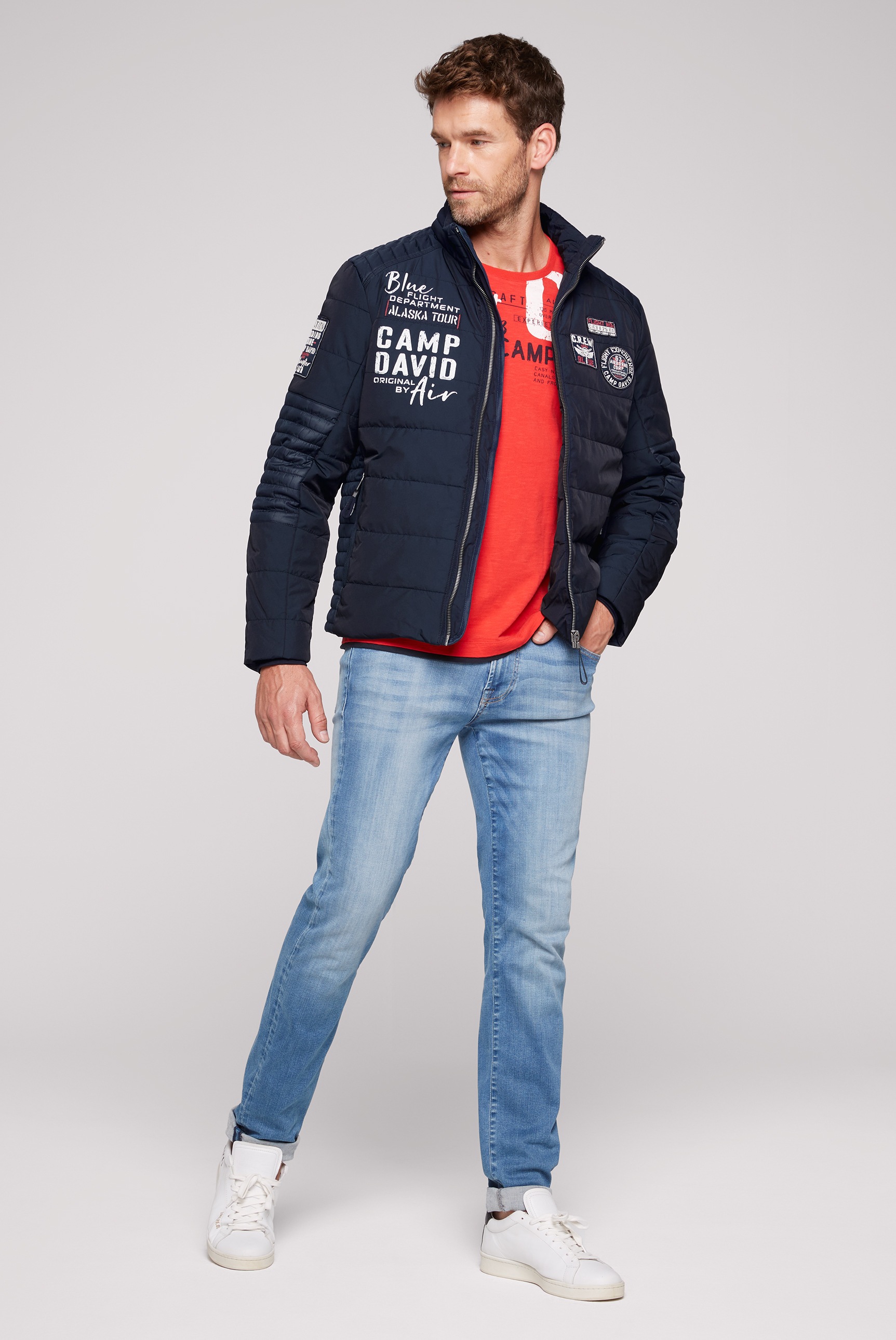 CAMP DAVID Winterjacke, ohne Kapuze, mit Windbreaker-Bündchen