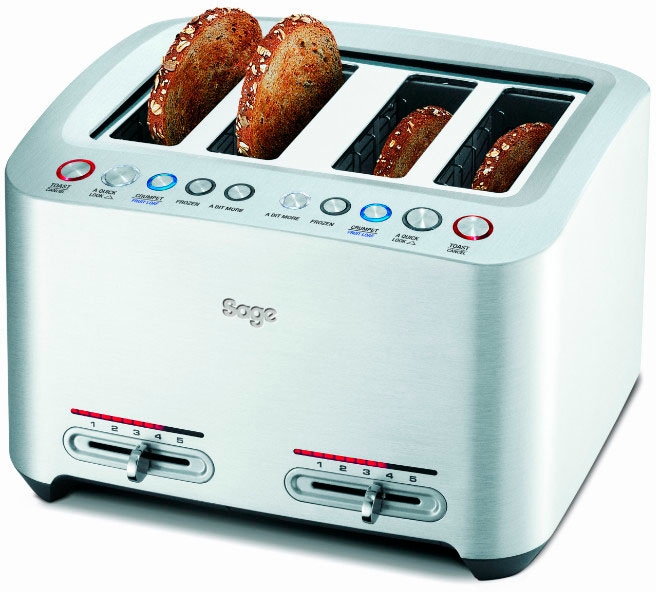 Sage Toaster »the Smart Toast, STA845BAL«, 4 lange Schlitze, 2000 W