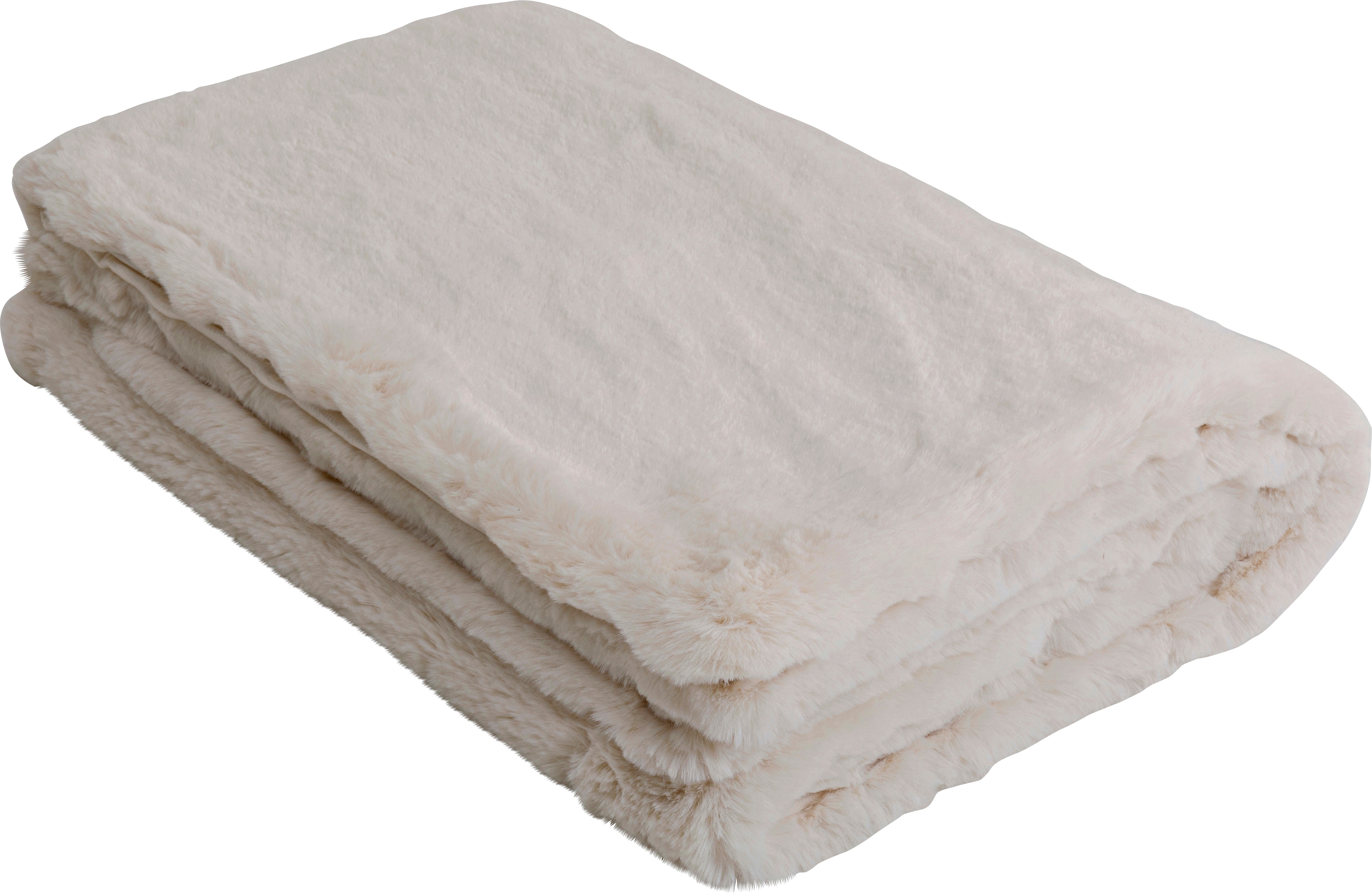 Kare Design Tagesdecke "Wohndecke Mika, Kunstfelldecke, 150x200 cm" flauschig und warm