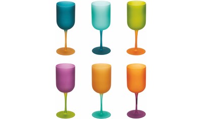 Villa d'Este Weinglas »Color Shock«, (Set, 6 tlg.), Gläser-Set, 6-teilig, Inhalt 450 ml kaufen