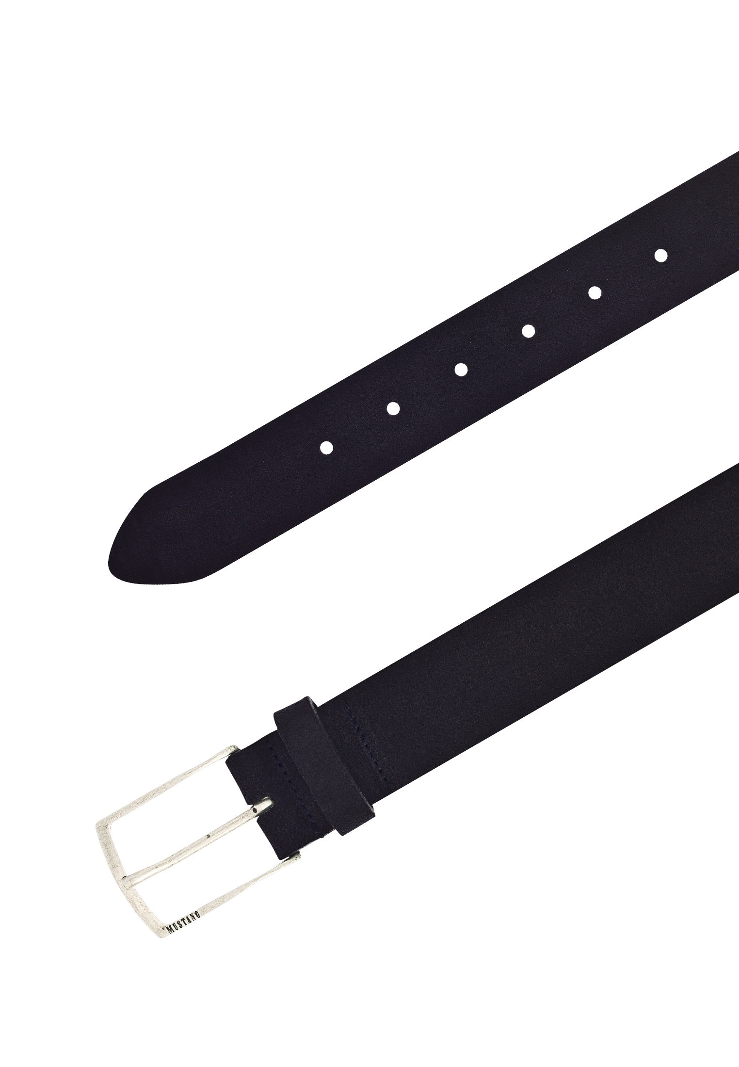 MUSTANG Ledergürtel »"Landon"« Genarbtes Vollleder mit Glanz, 3,5 cm