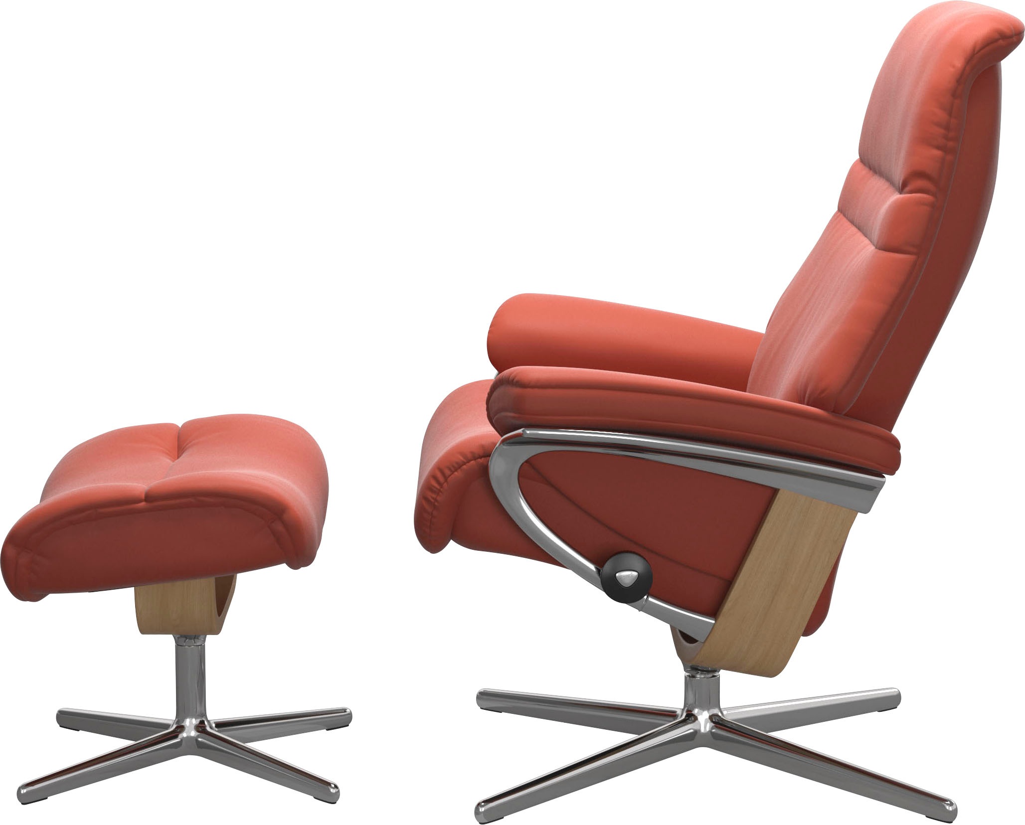 Stressless® Fußhocker »Sunrise«, mit Cross Base, Größe S, M & L, Holzakzent Eiche