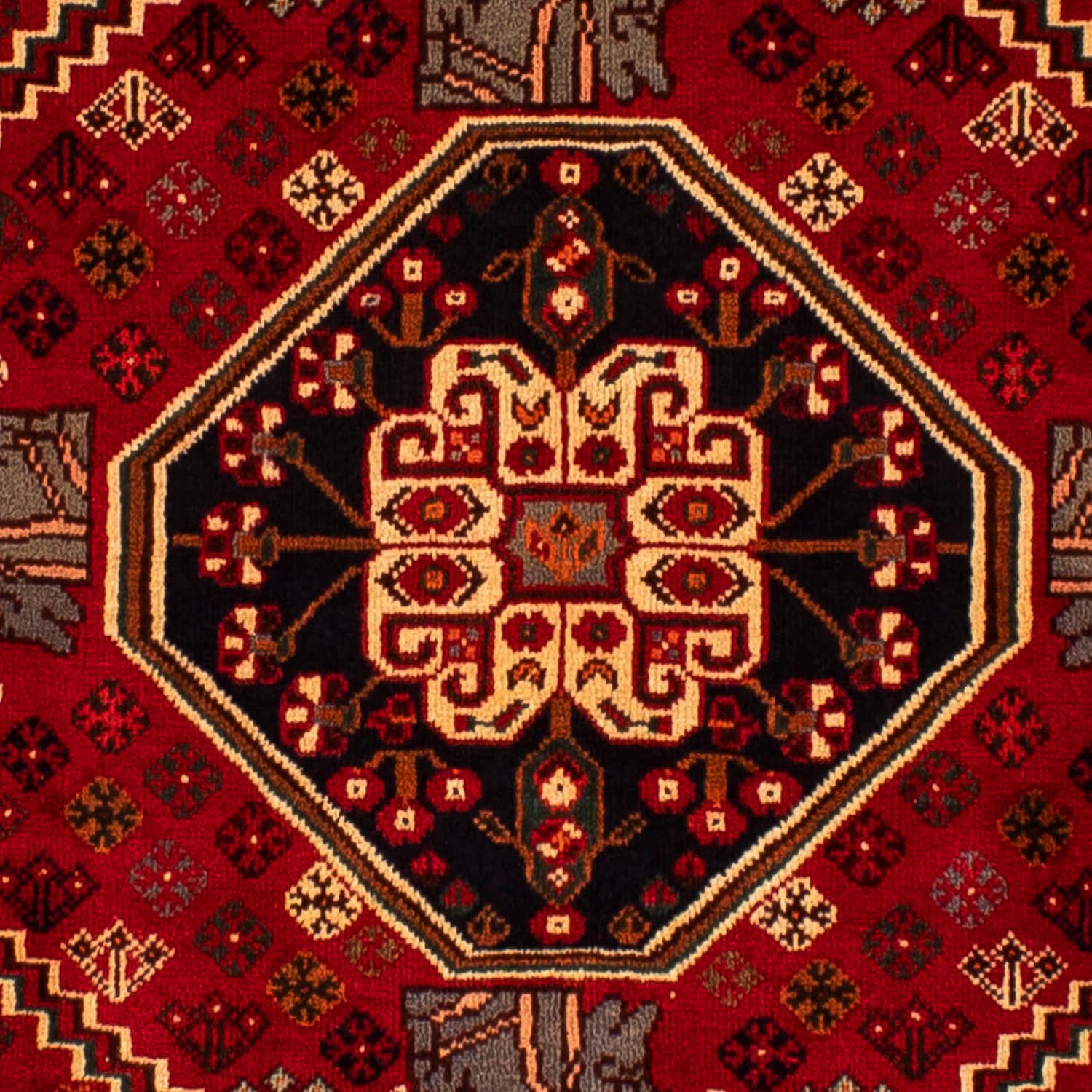 morgenland Orientteppich »Perser - Nomadic - 291 x 210 cm - dunkelrot«, rechteckig, Wohnzimmer, Handgeknüpft, Einzelstück mit Zertifikat